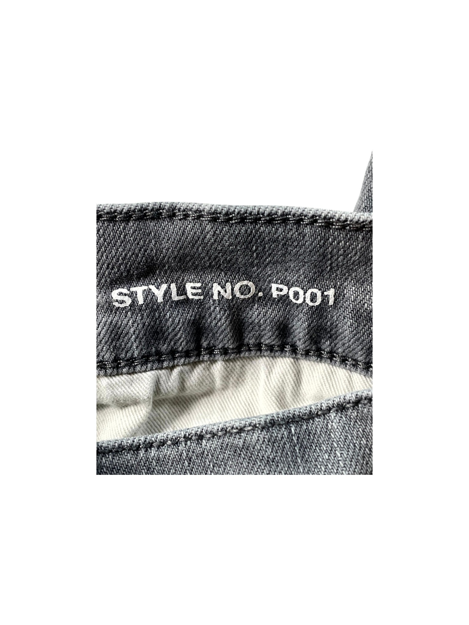 Purple Brand Splatter Ripped Grey Jeans