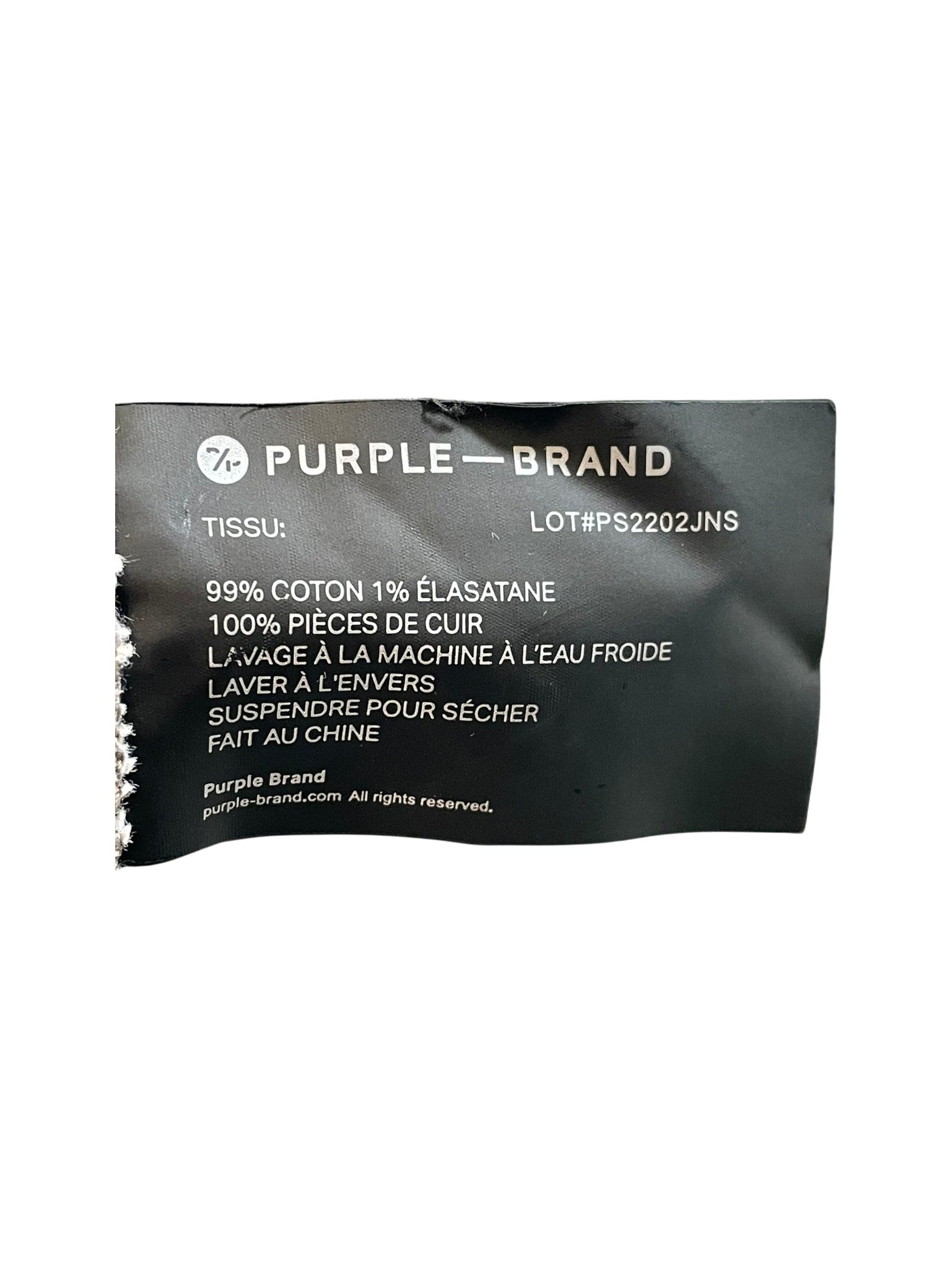 Purple Brand Splatter Ripped Grey Jeans