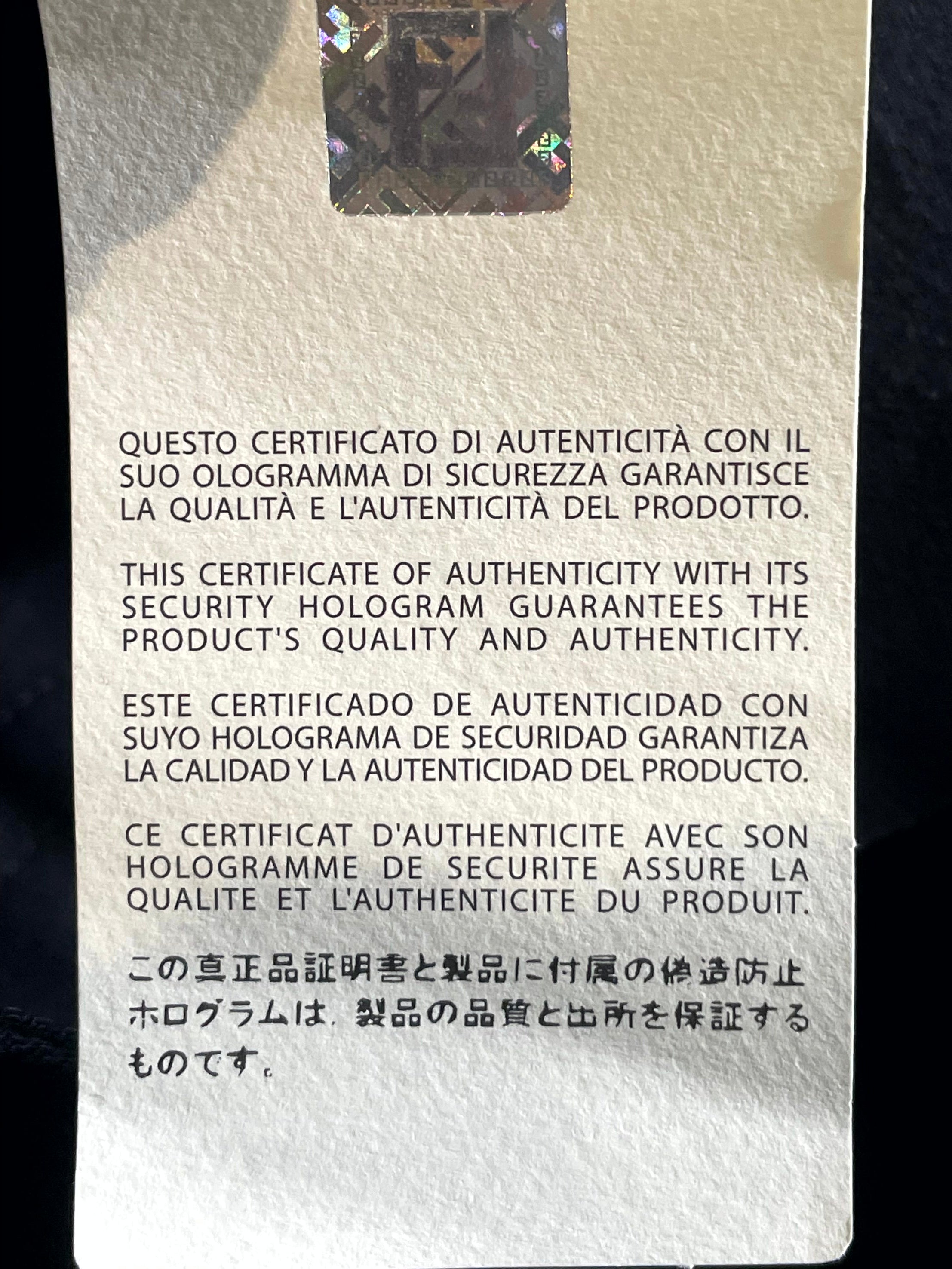 Fendi  Pocket Embroidery Logo Black Jeans