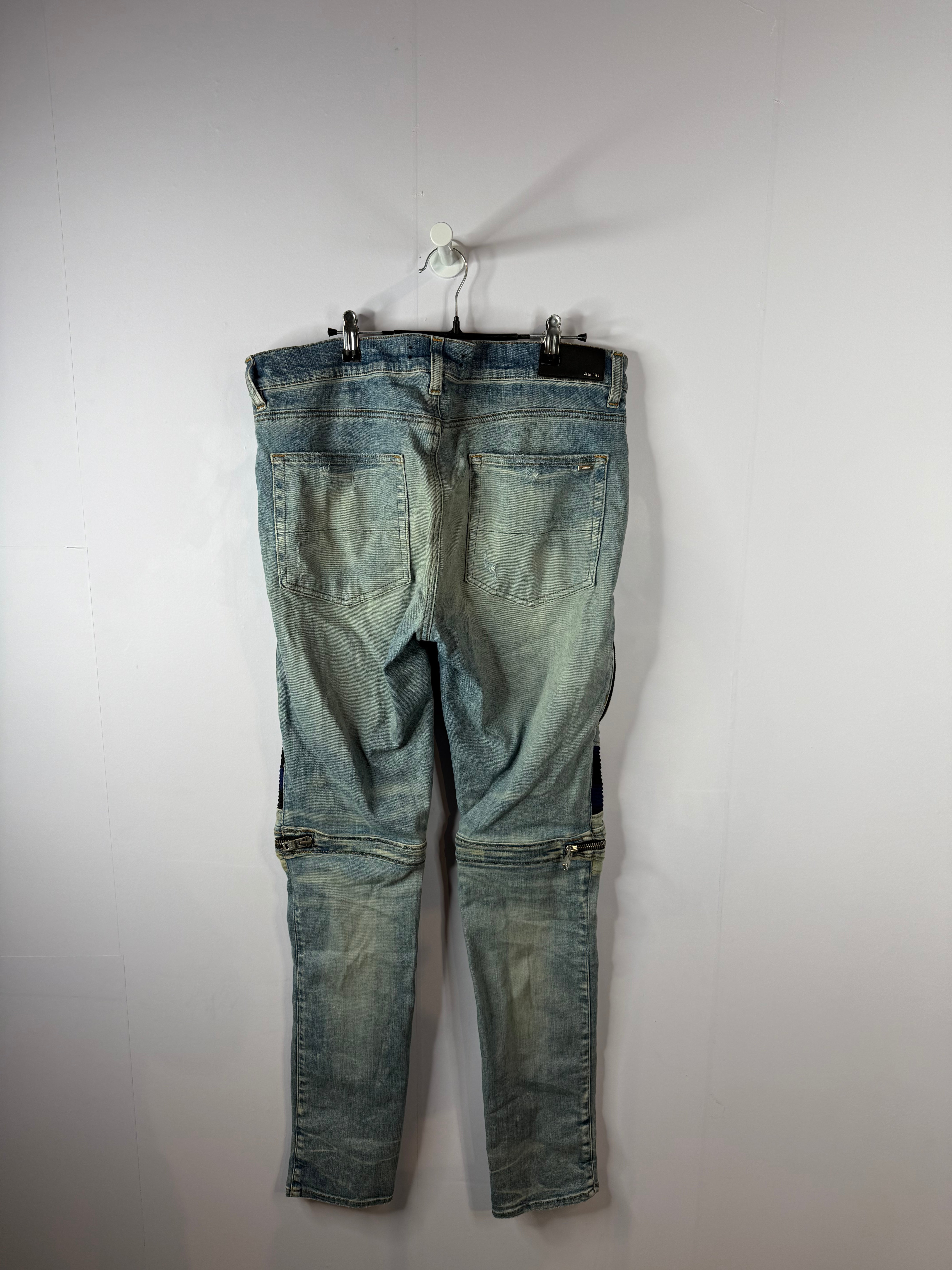 Amiri MX2 Blue Plaid Jeans Used 36