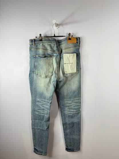 Purple Jeans Light Wash Used 36
