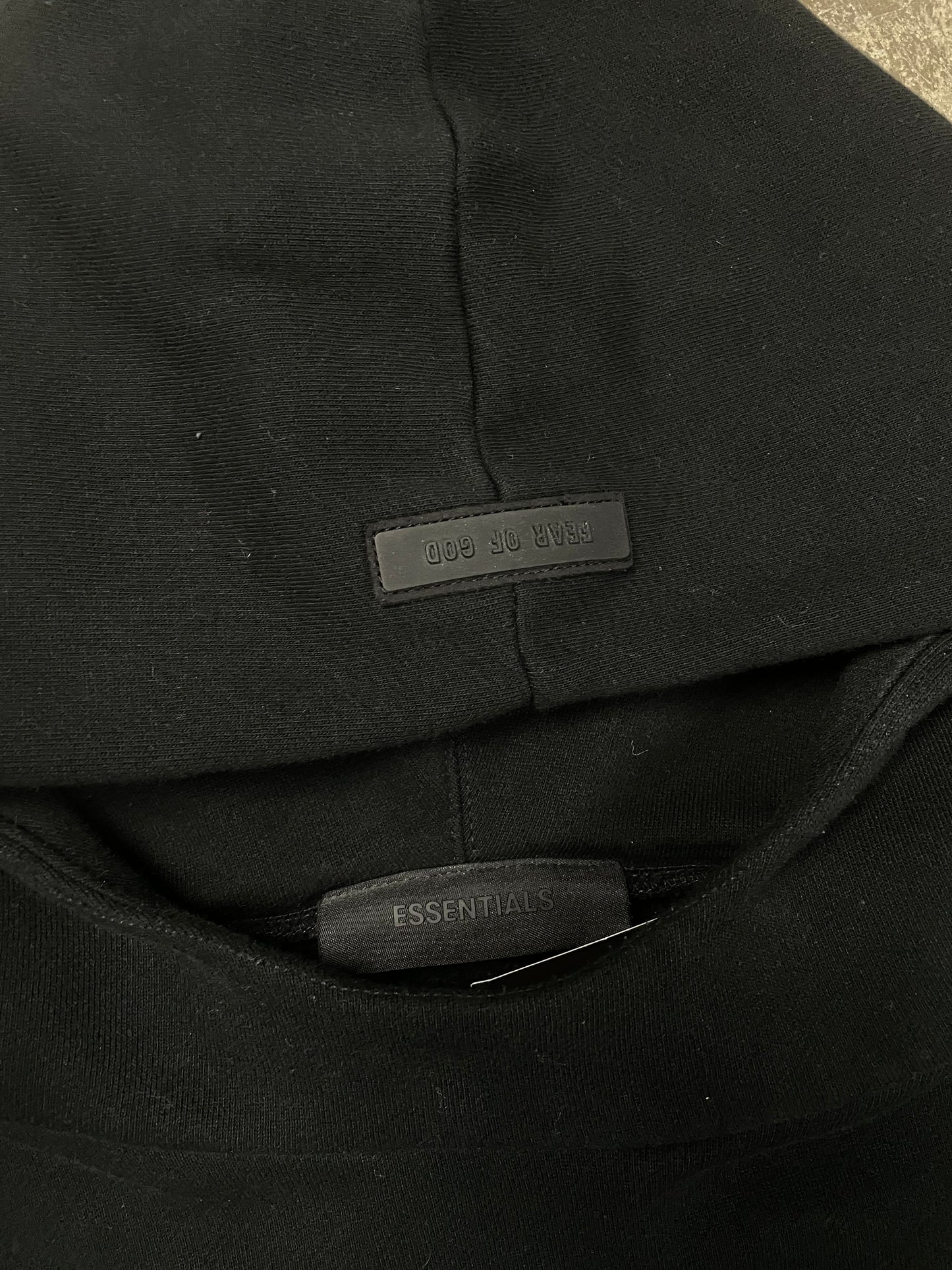 Essentials Hoodie Jet Black Used XL