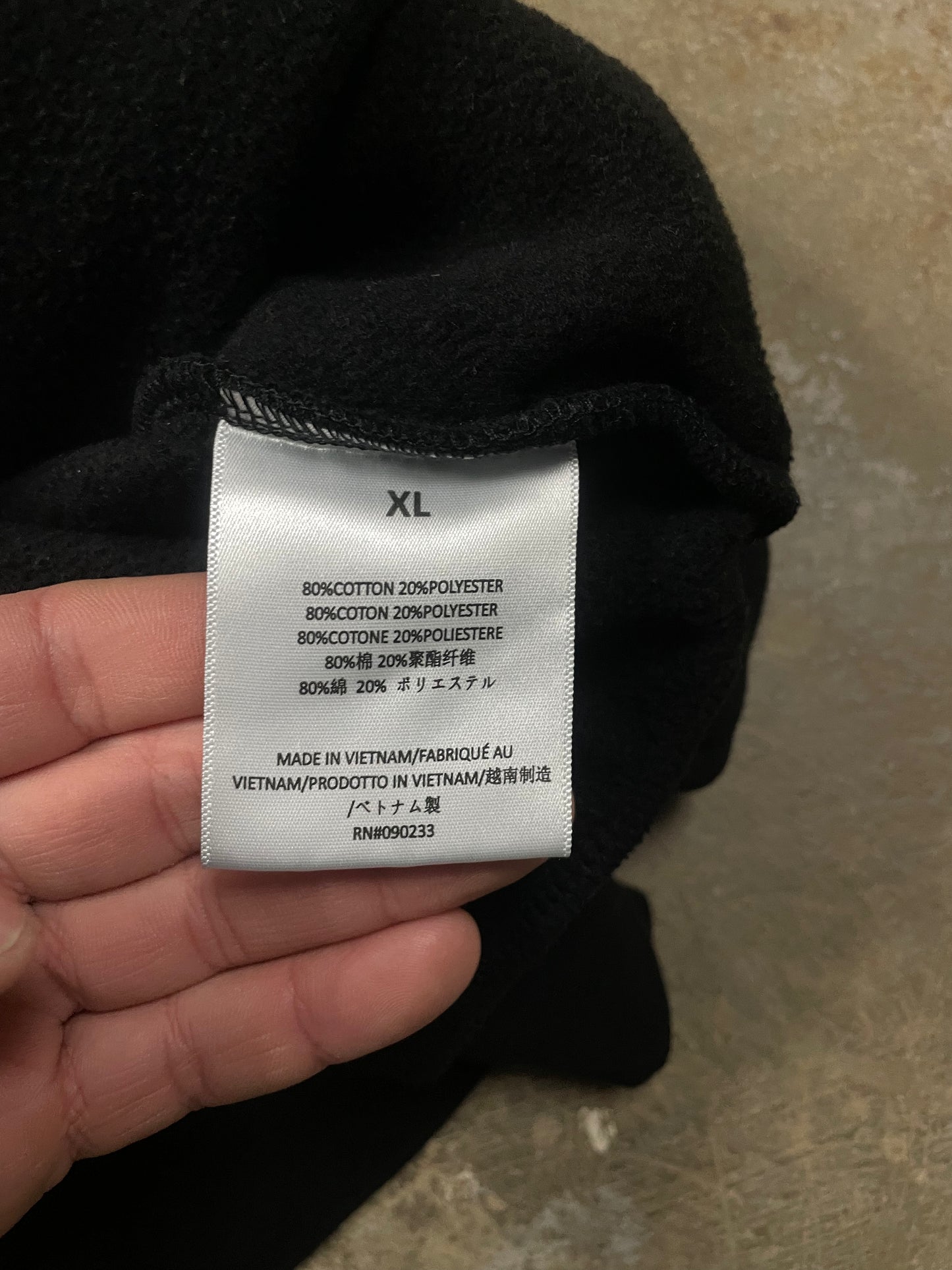 Essentials Hoodie Jet Black Used XL