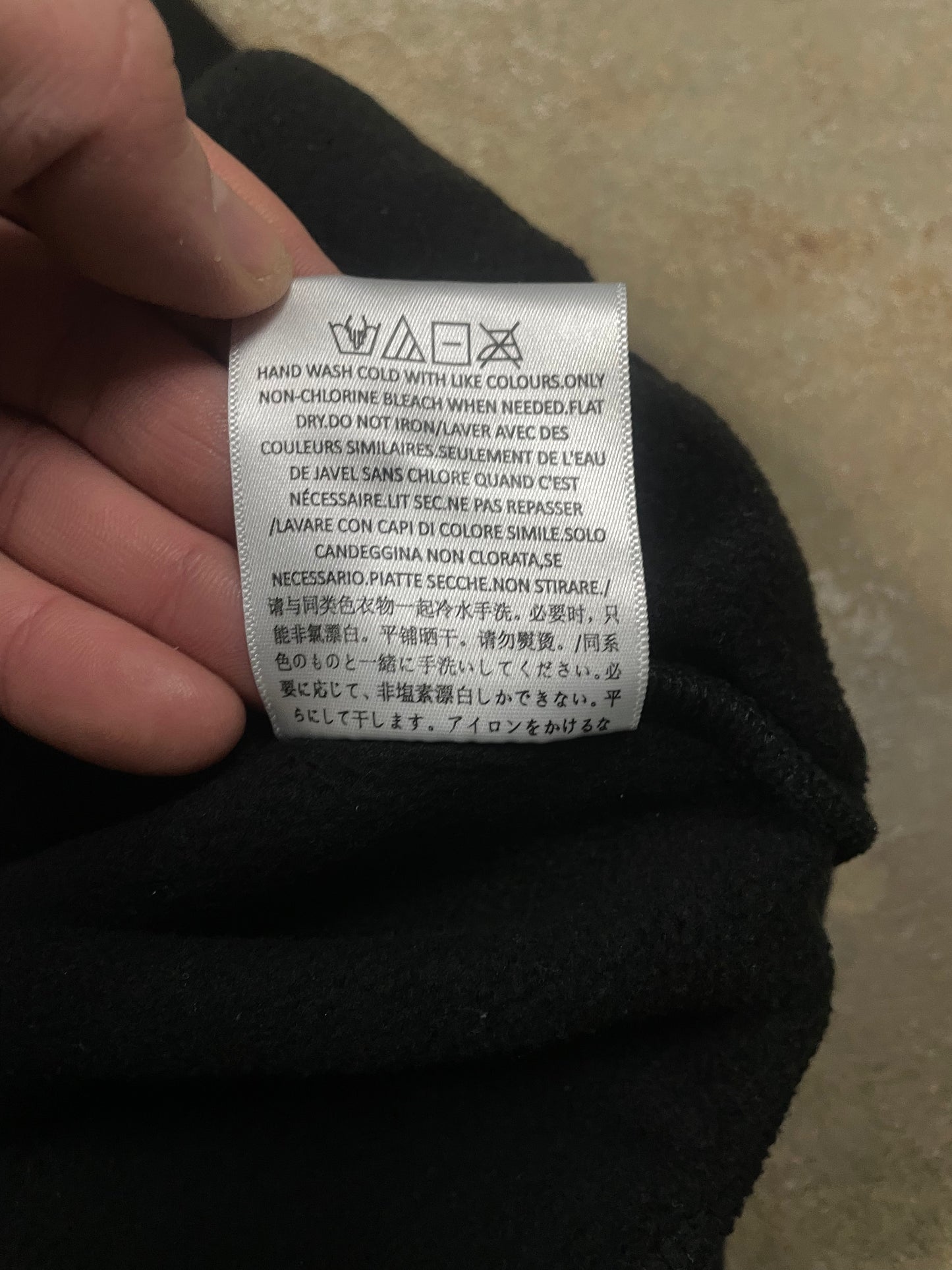Essentials Hoodie Jet Black Used XL