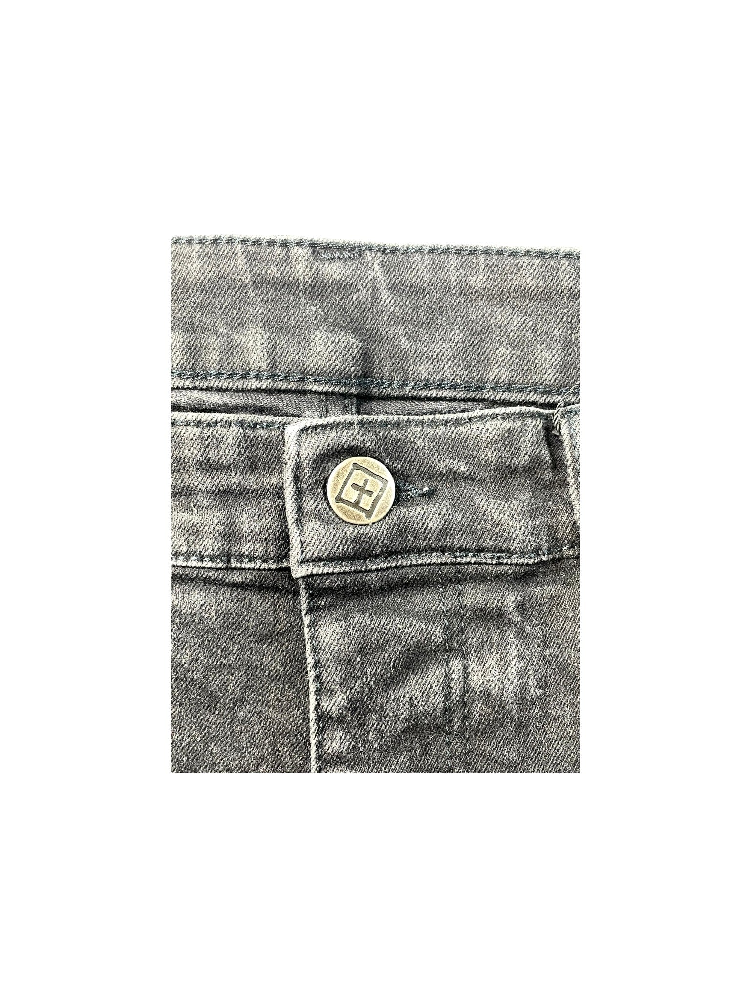 Ksubi Black Wash & Orange Jeans