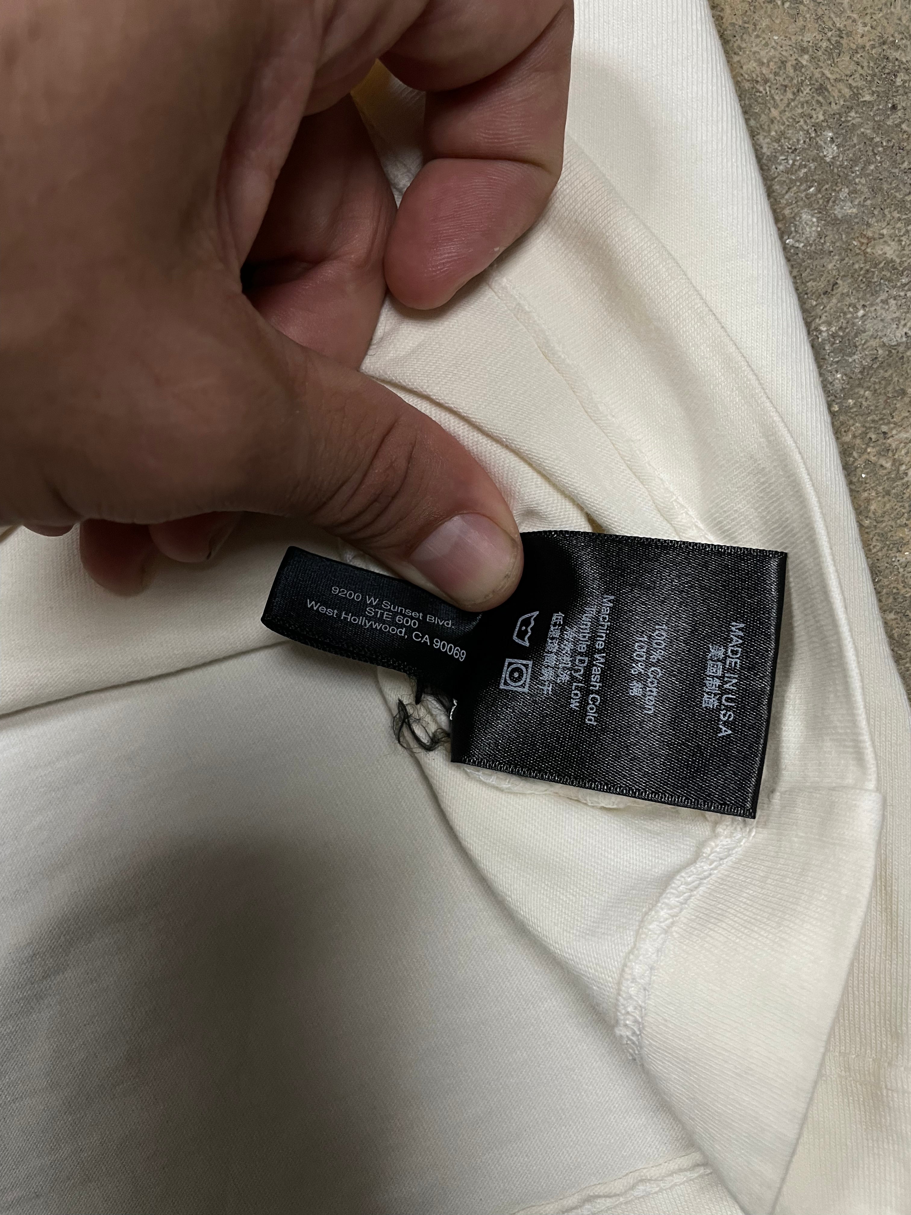 Rhude Angel Tee Cream Used Small