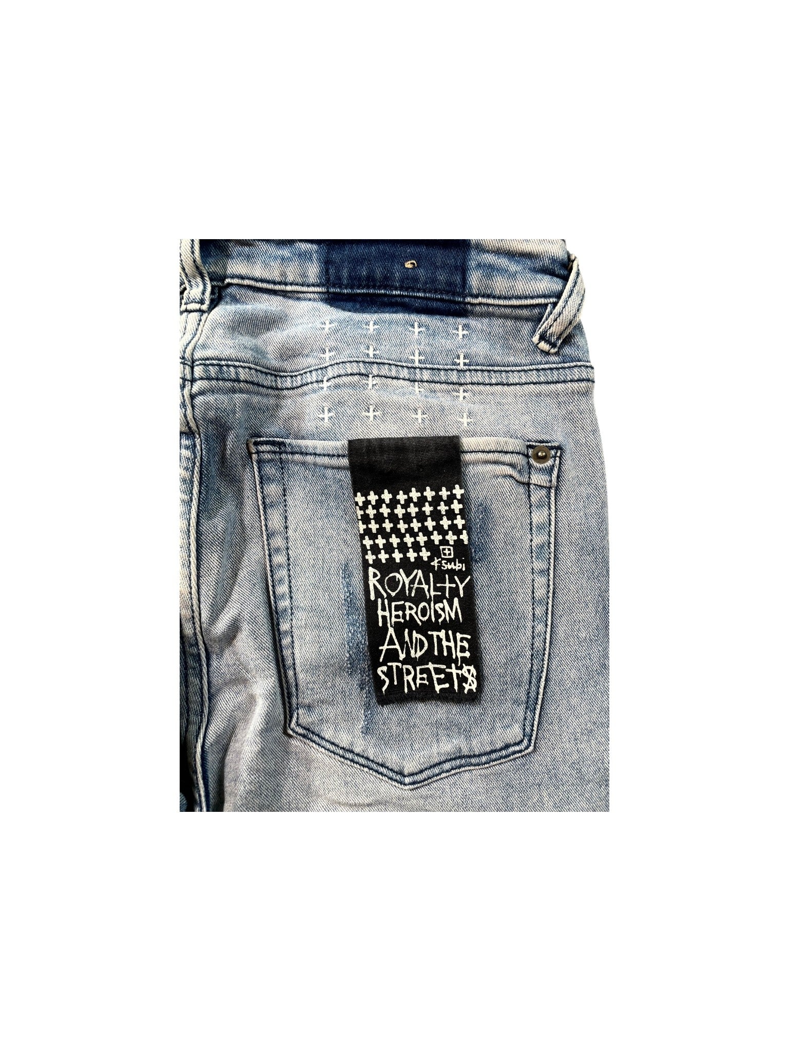 Ksubi Distressed Light Wash Jeans