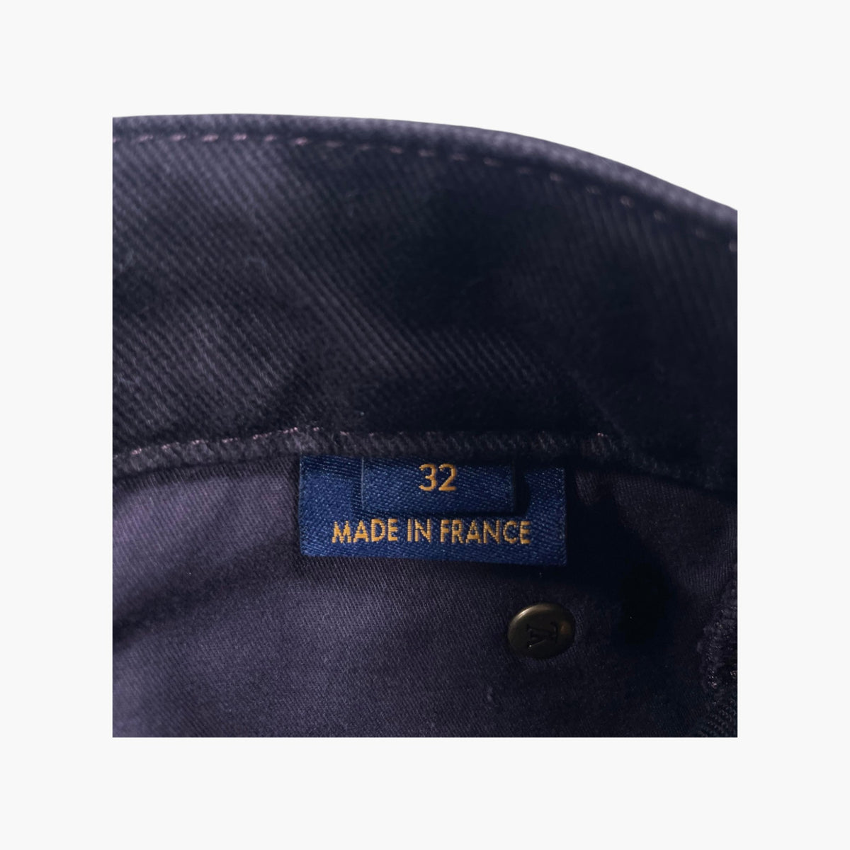 Louis Vuitton "Flower Monogram" Straight Burgundy Jeans