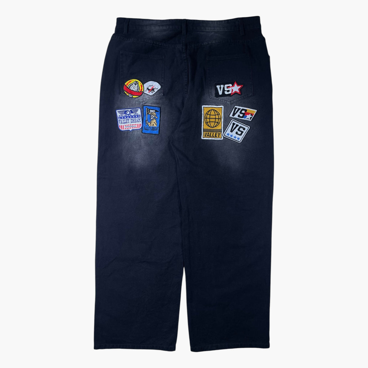 Vale 1980's Carpenter Black Jeans