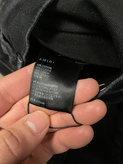 Amiri Jeans Black Paisley Patchwork Used 32