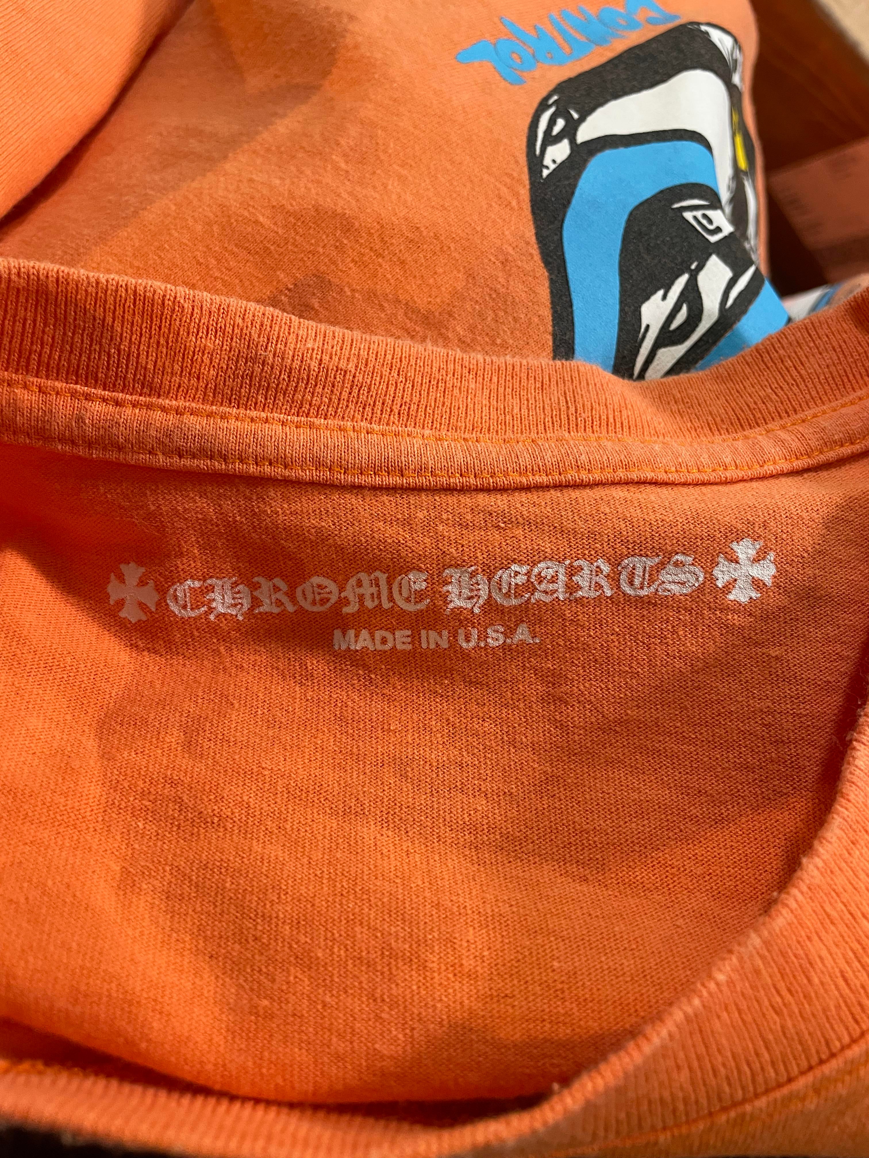 Chrome Hearts 'Matty Boy' Orange Link Tee