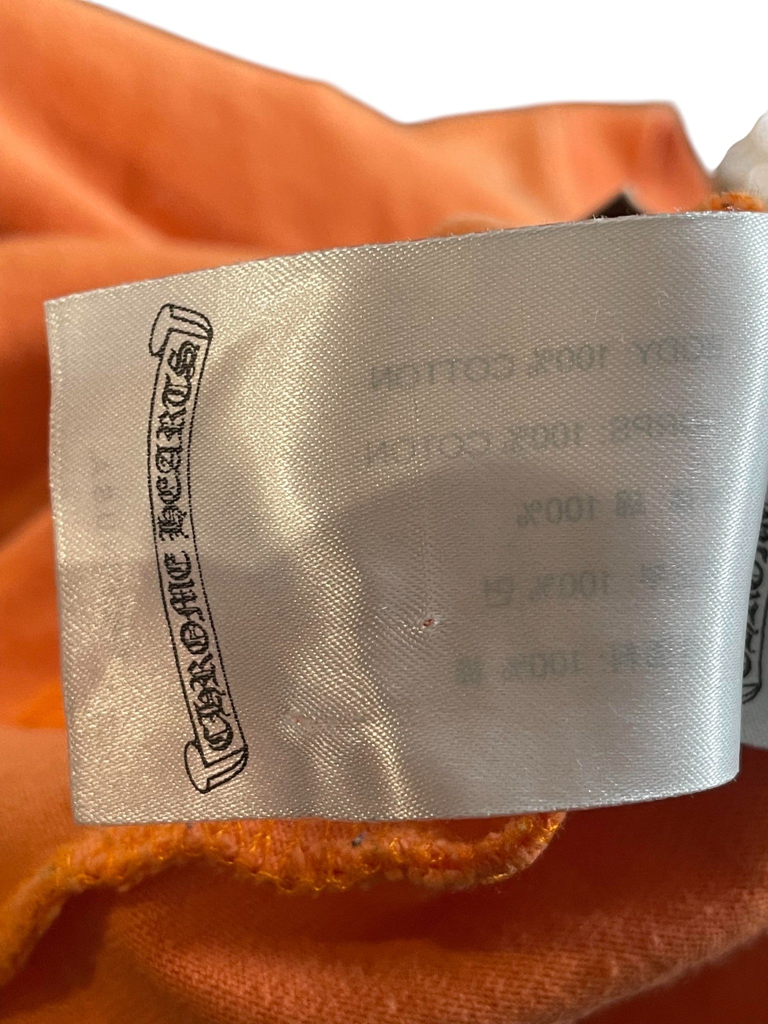 Chrome Hearts 'Matty Boy' Orange Link Tee