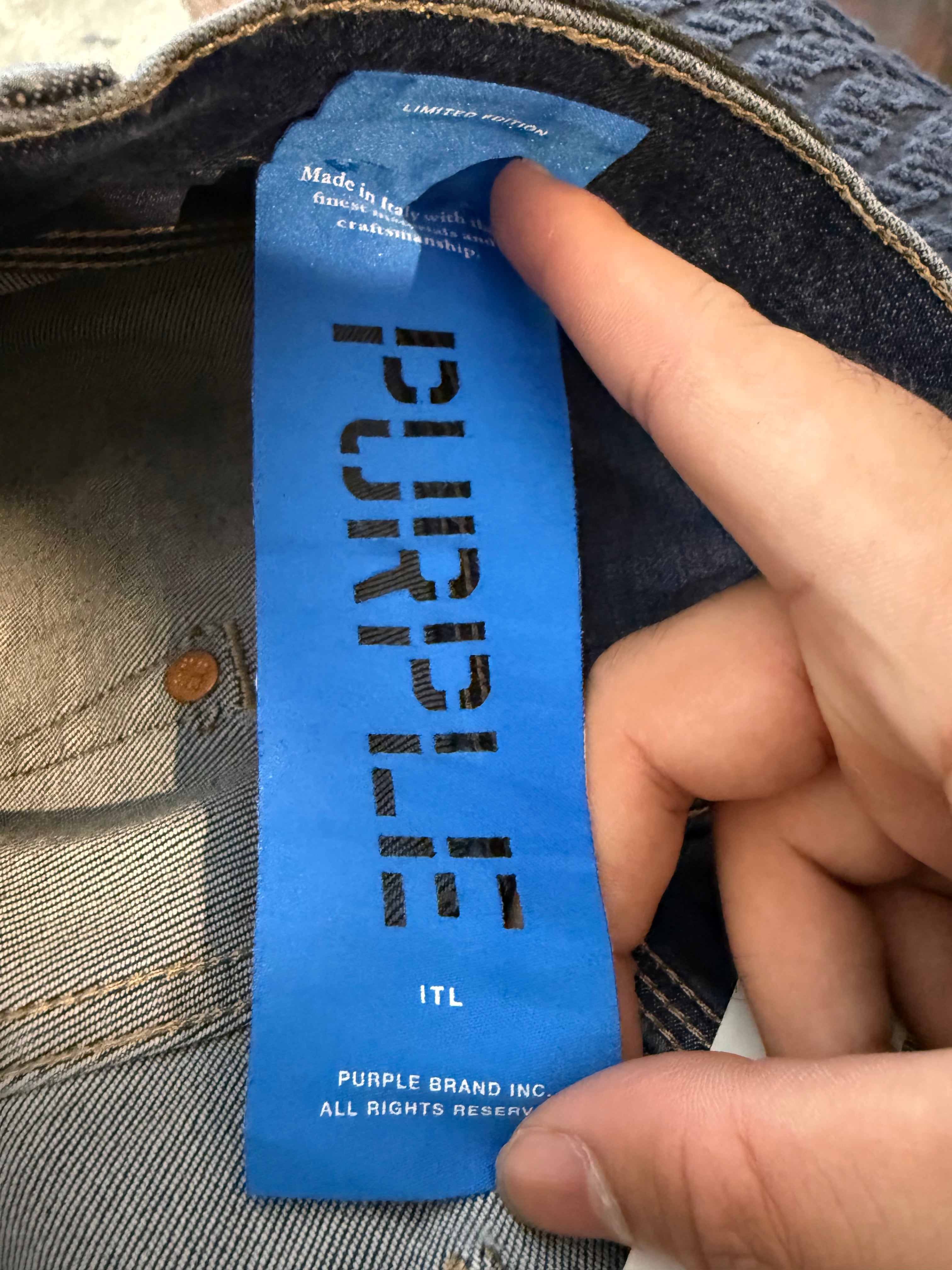 Purple Brand Black Wax Jeans Used 33