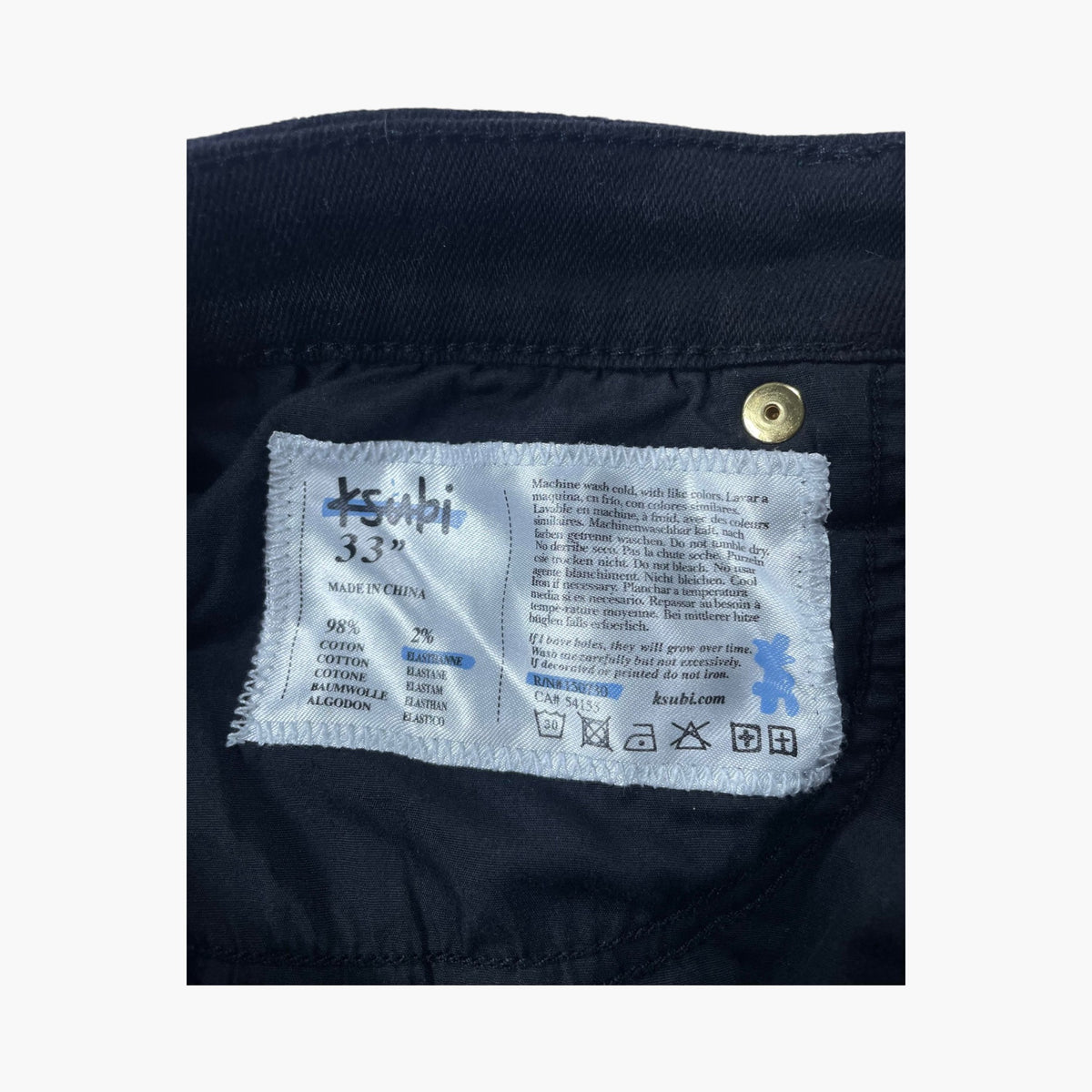 Ksubi Black & Gold Jeans
