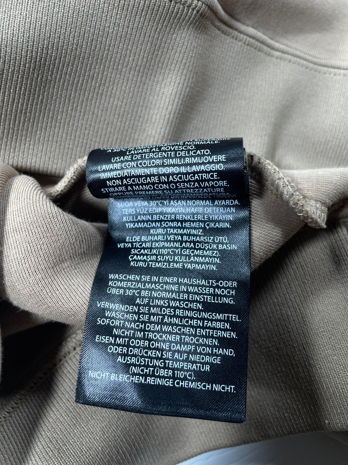 Mackage Tan & Velvet Hood Logo Hoodie