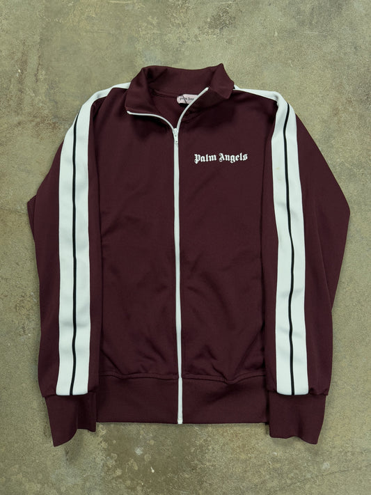 Palm Angels Track Jacket Maroon Used Large