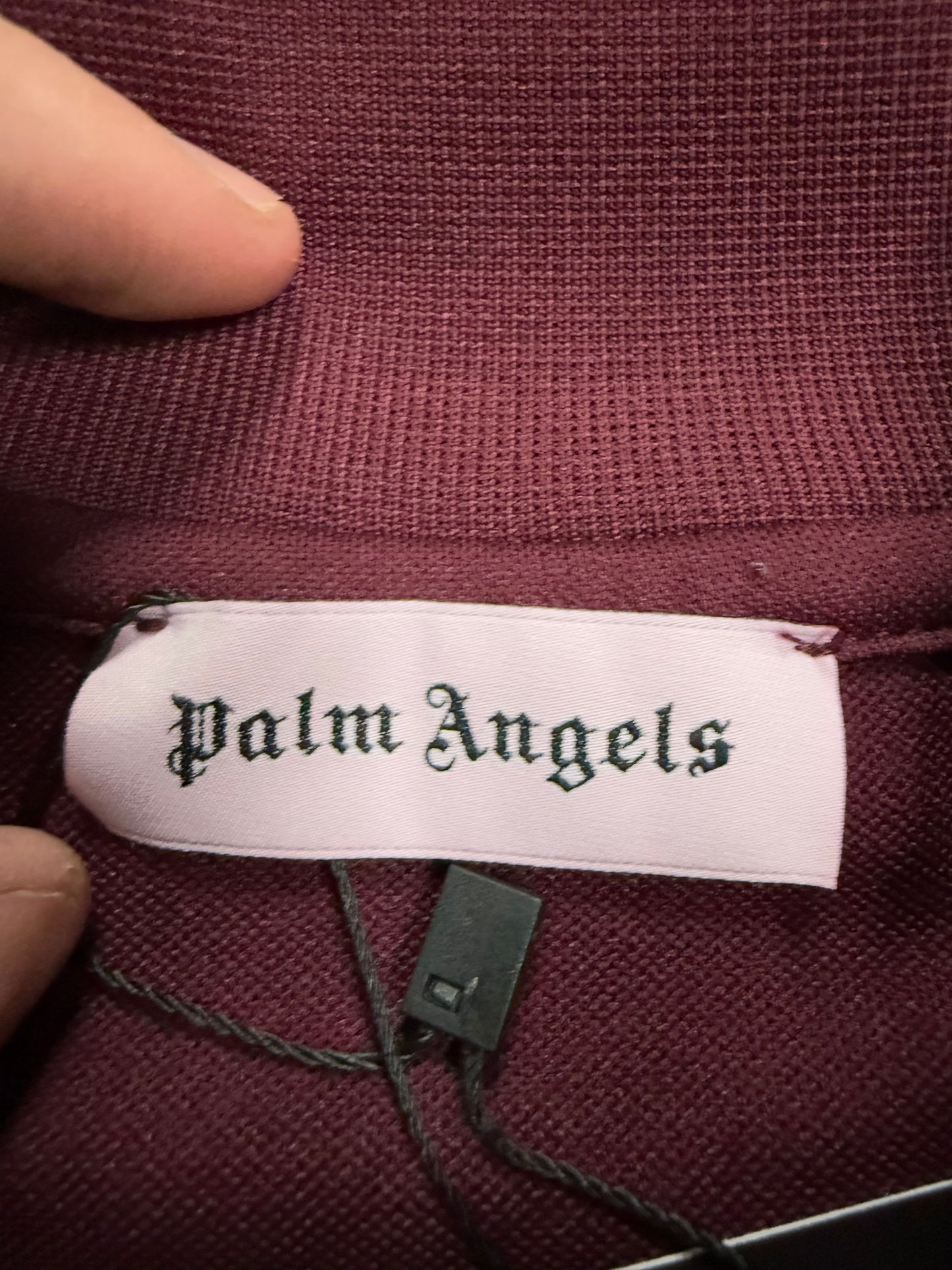 Palm Angels Track Jacket Maroon Used Large