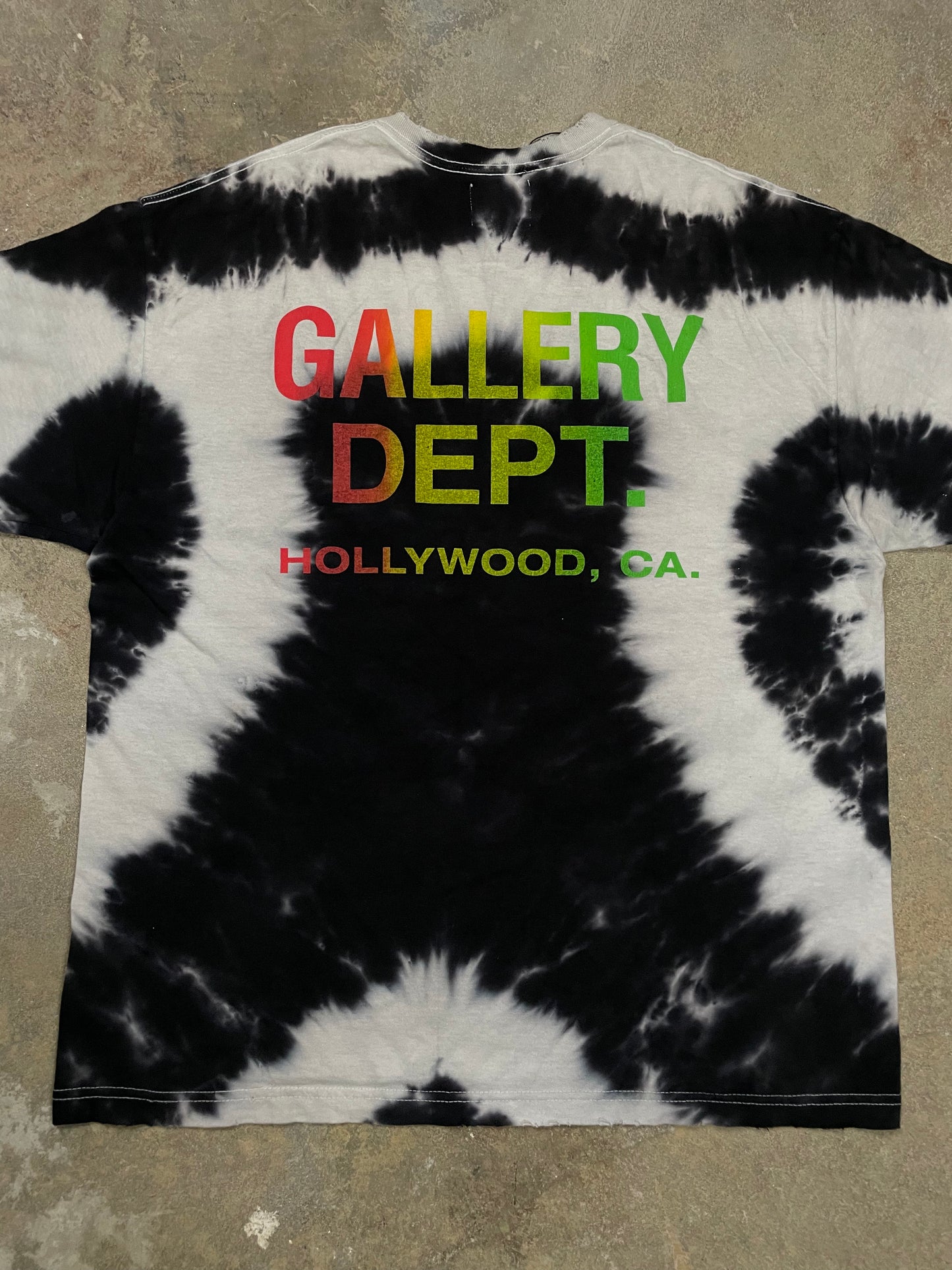 Gallery Dept Tie Dye Peace Logo Tee Used Large