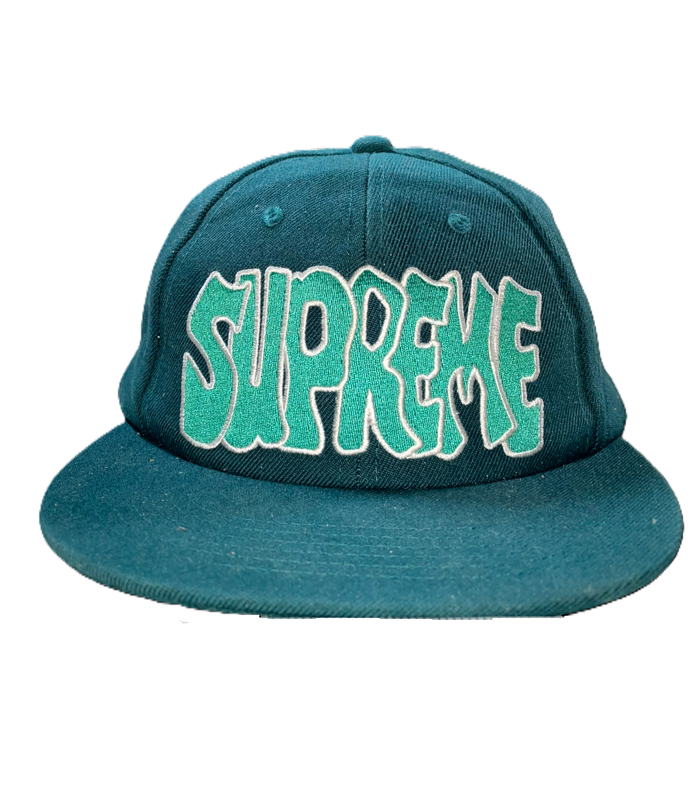Supreme Squiggly Teal Hat