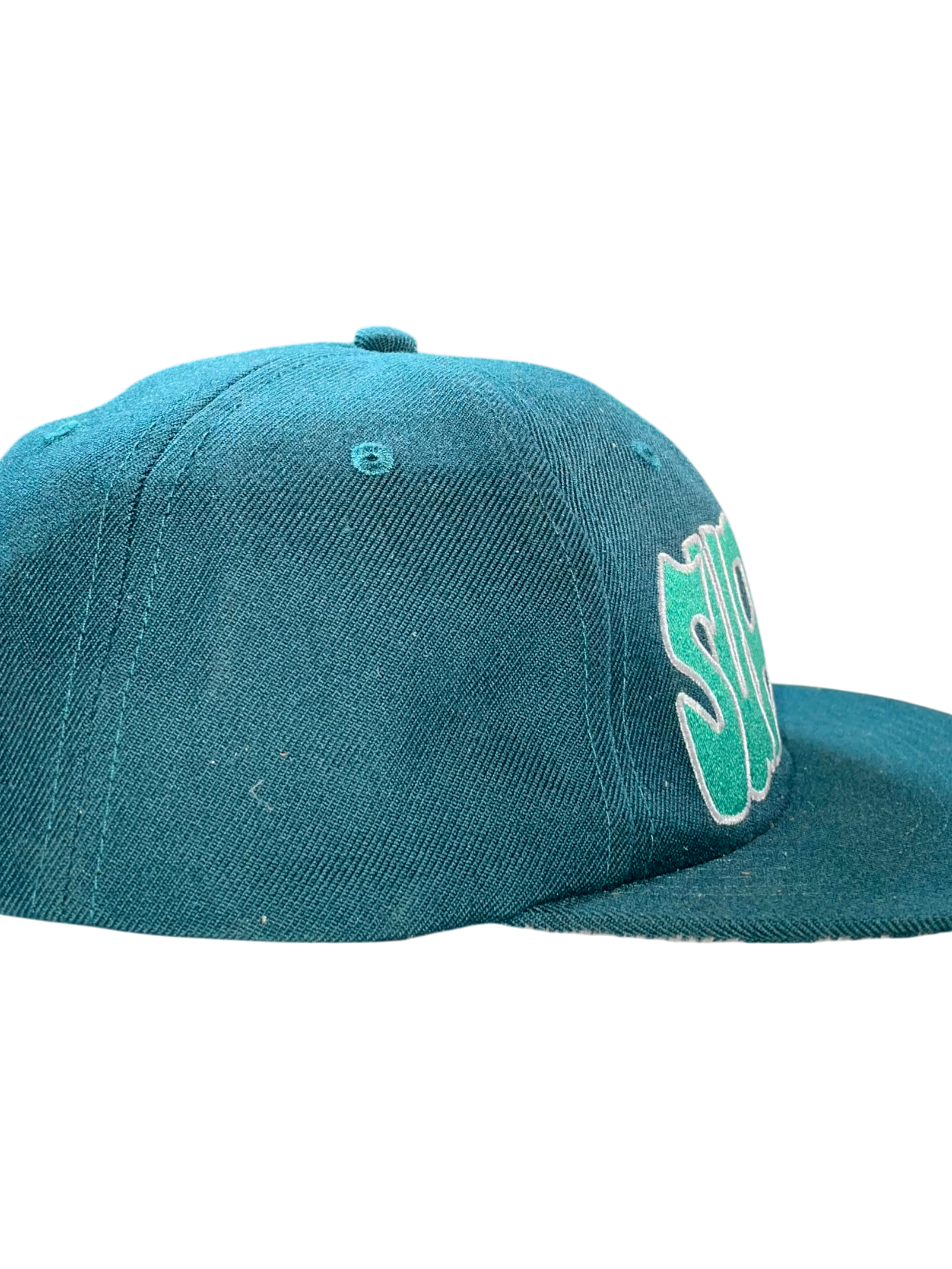 Supreme Squiggly Teal Hat