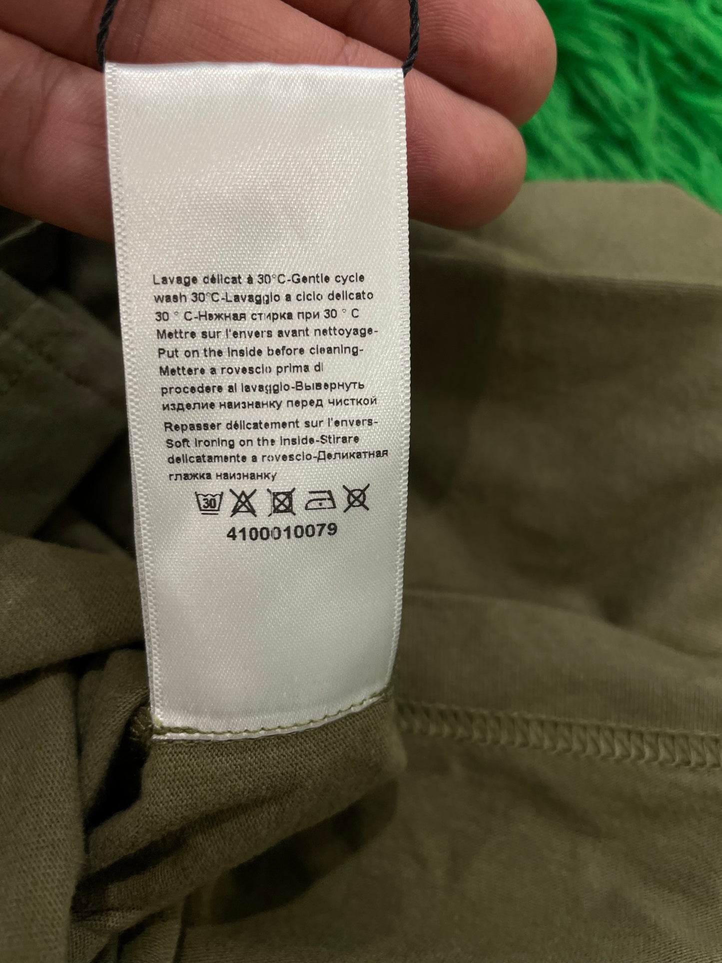 Lanvin Tee Olive Used 2XL