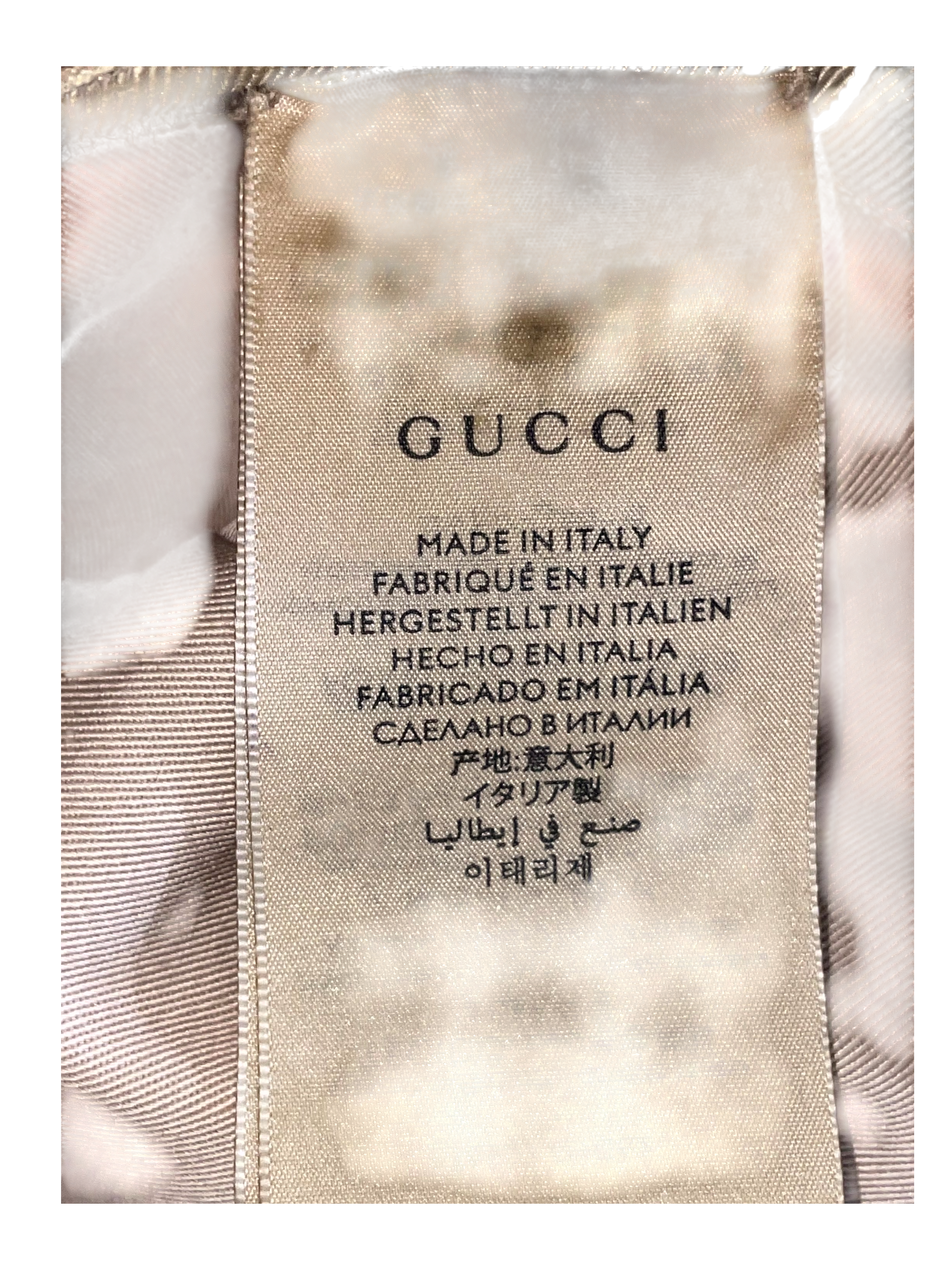 Gucci Monogram Beige & Brown Bucket Hat