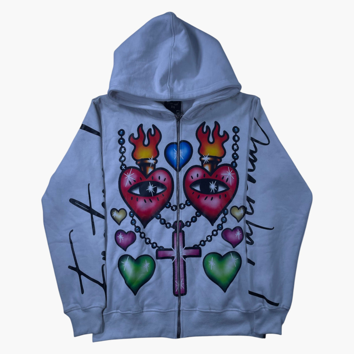Fraternal Desires 'Childish Hearts' White Hoodie