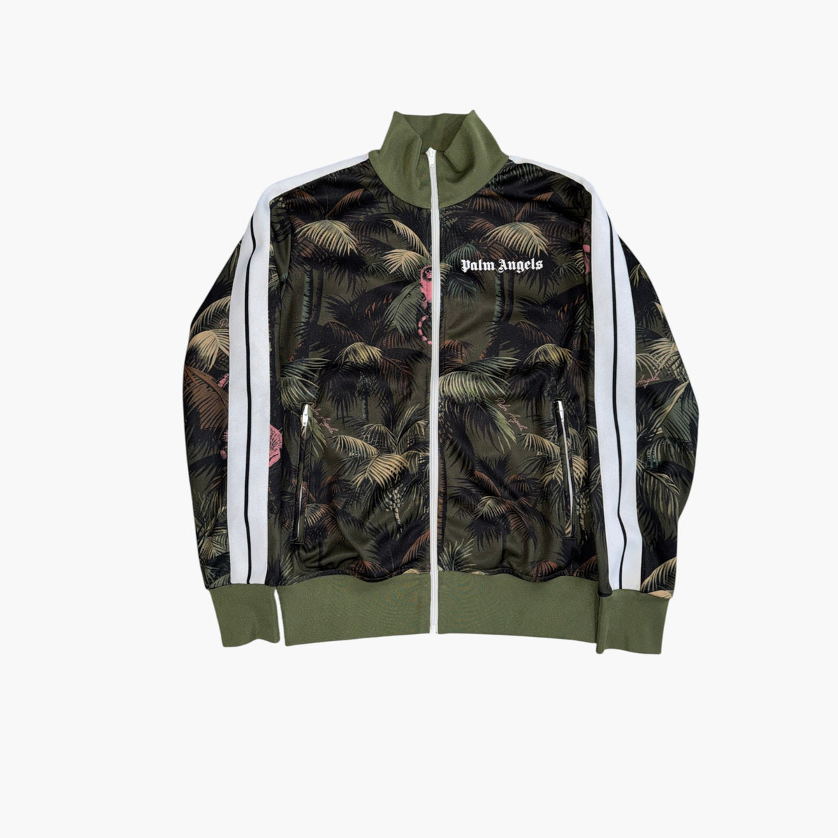 Palm Angels Green & Floral Track Jacket