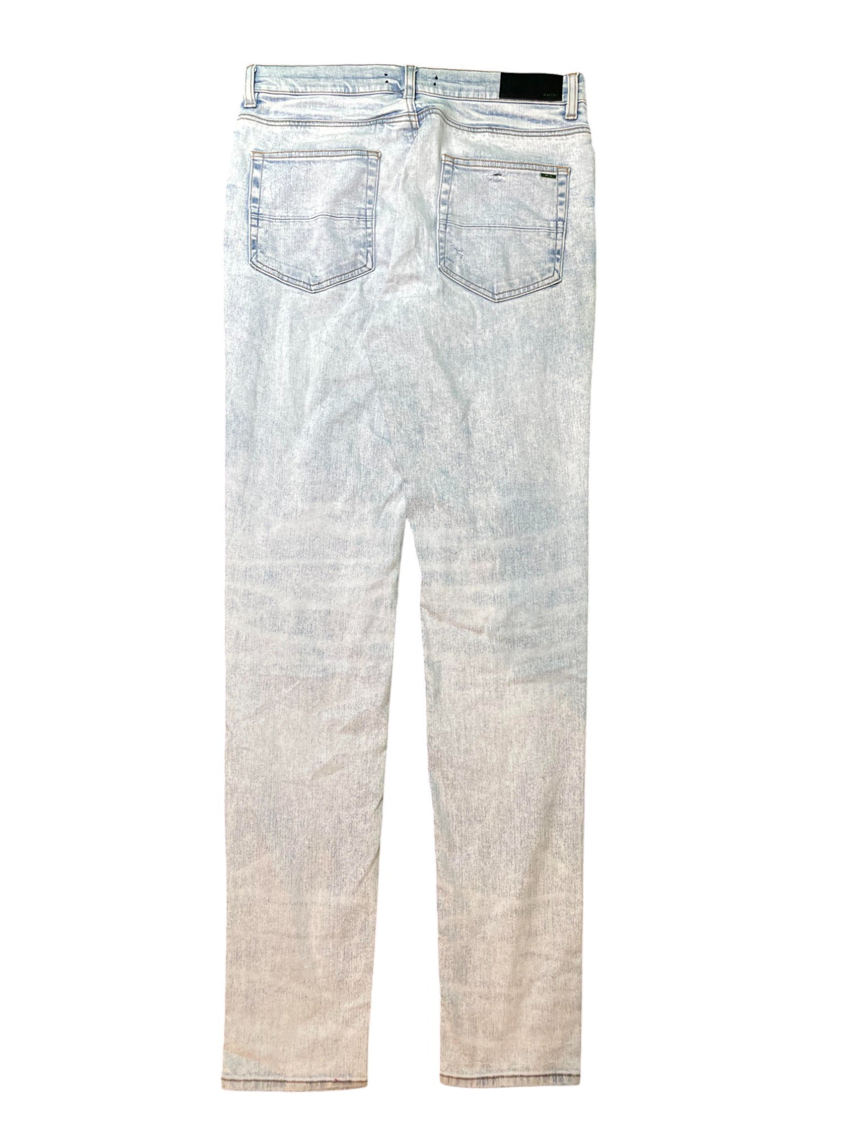 Amiri MX1 Light Wash White Bandana Jeans