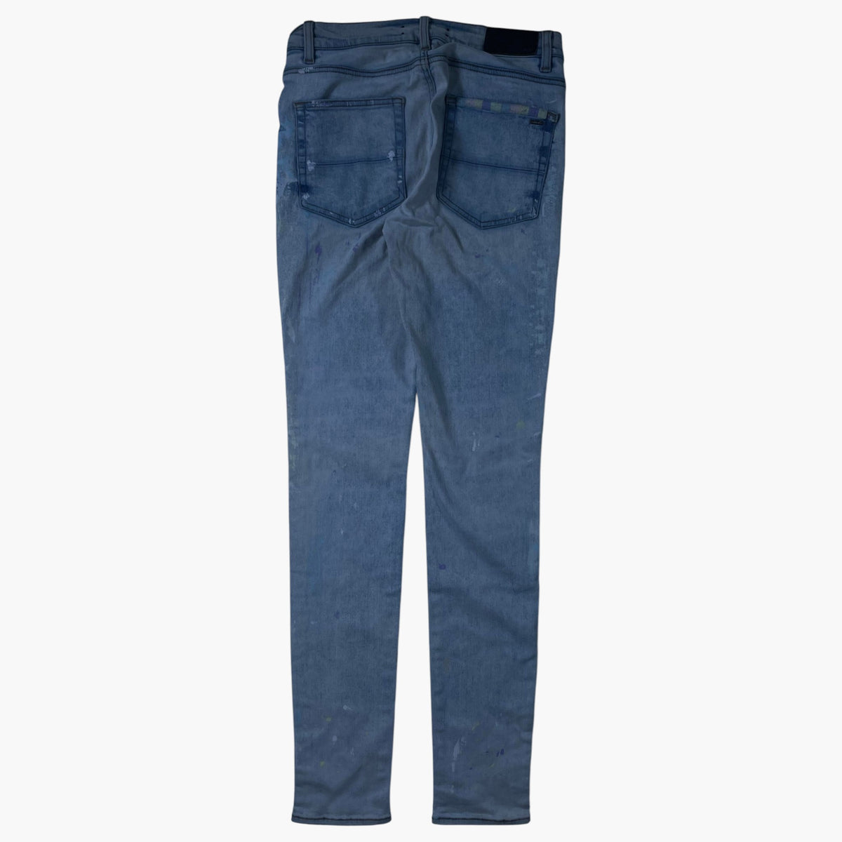 Amiri Thrasher Paint Splatter Light Wash Jeans