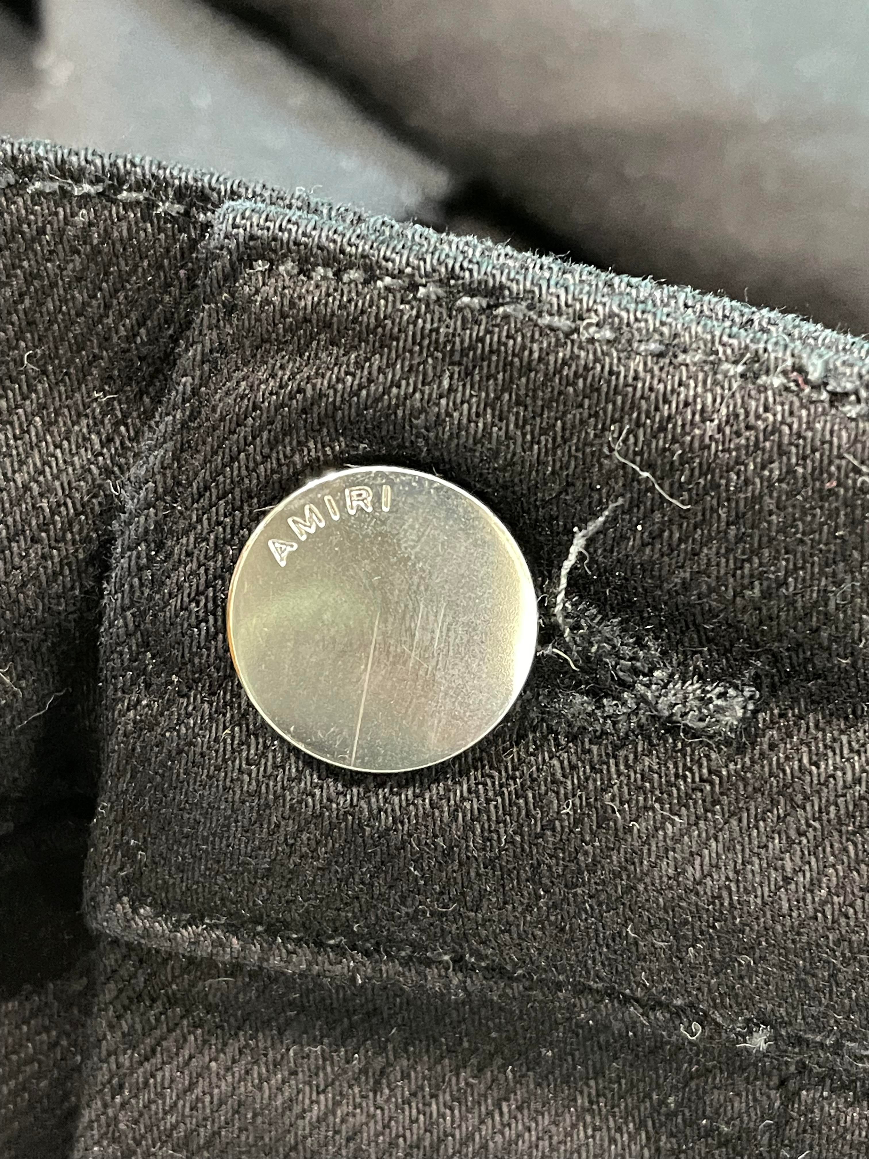 Amiri Thrasher Plain Black Jeans