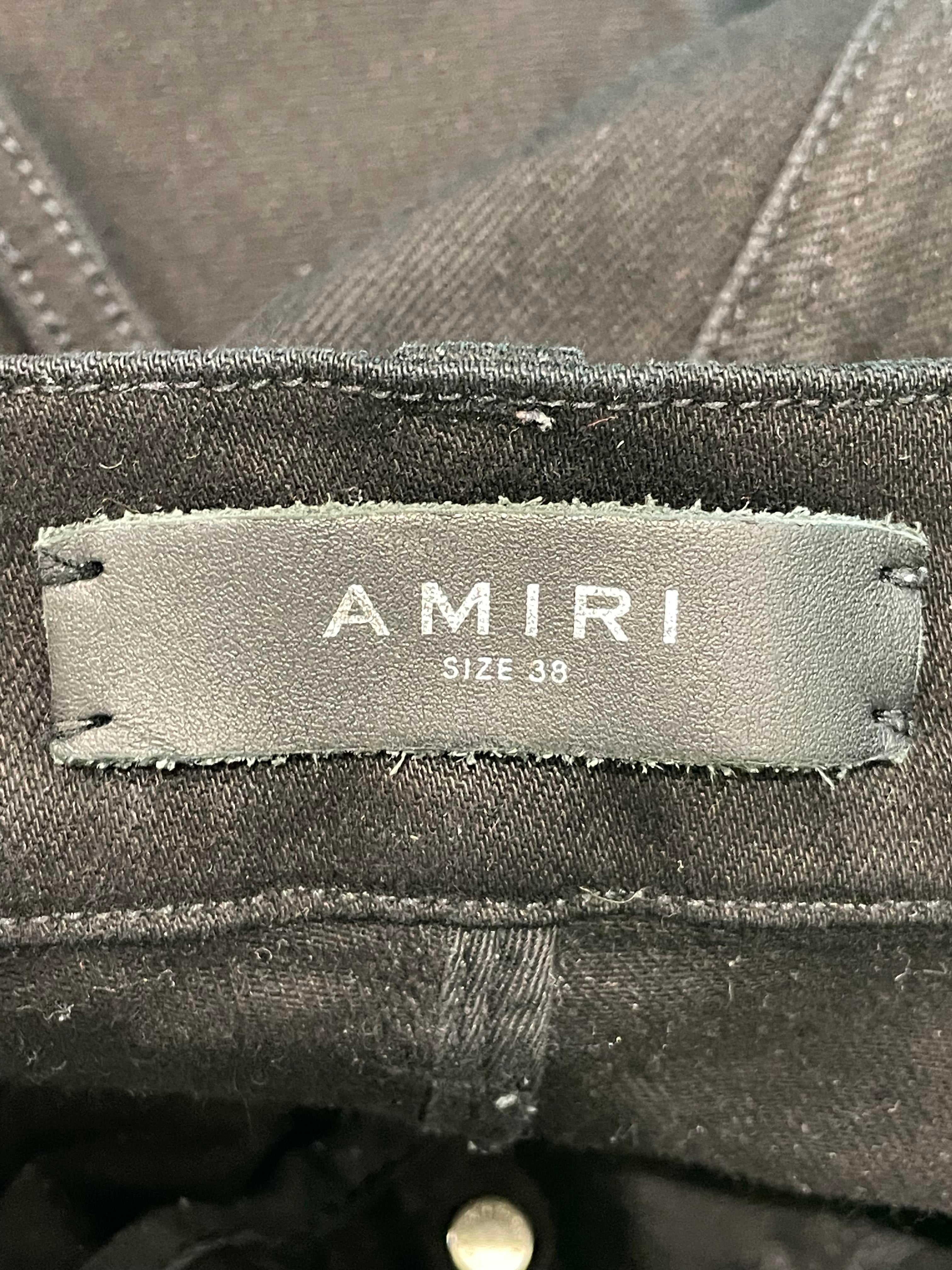 Amiri Thrasher Plain Black Jeans