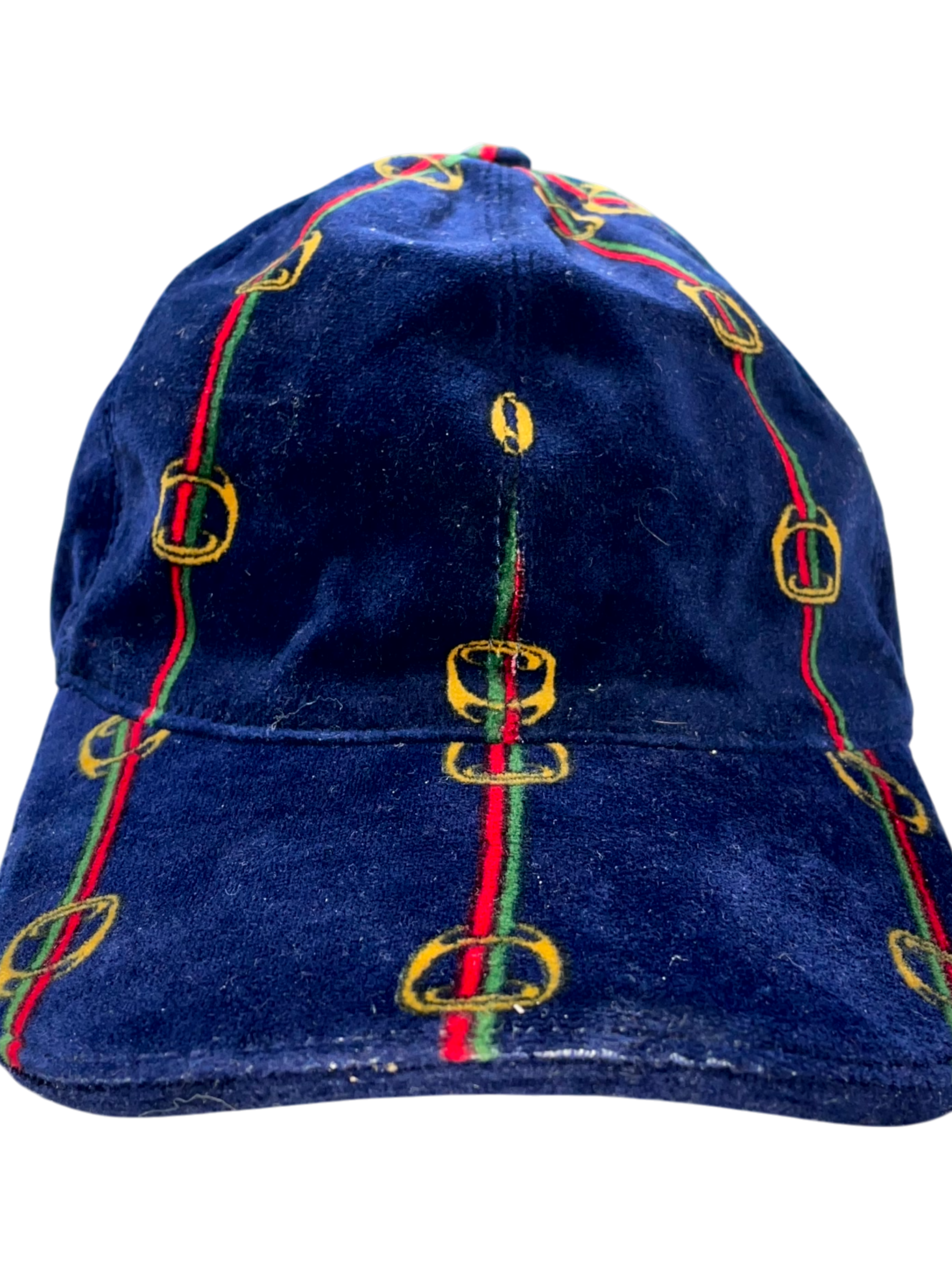 Gucci Chain Navy & Velvet Cap