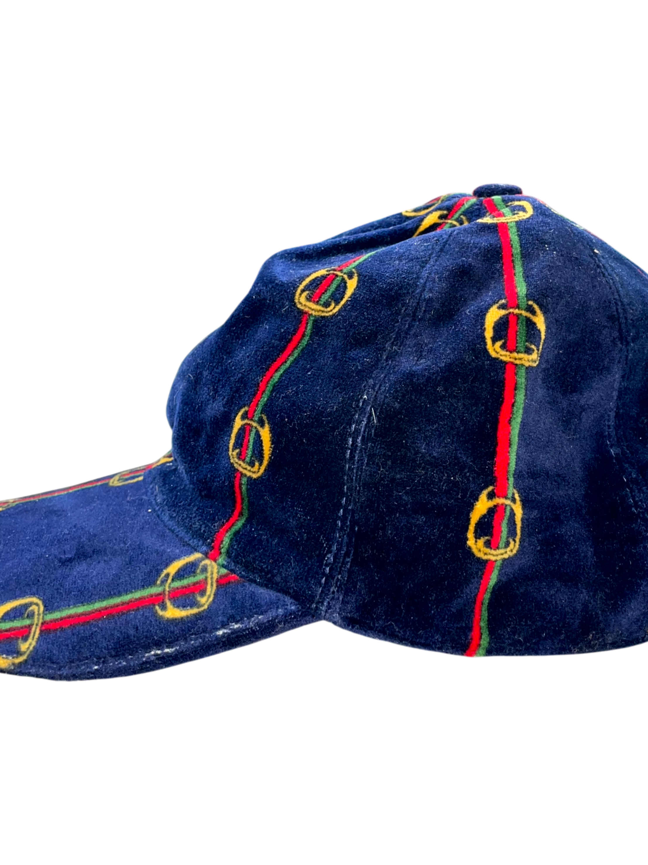Gucci Chain Navy & Velvet Cap