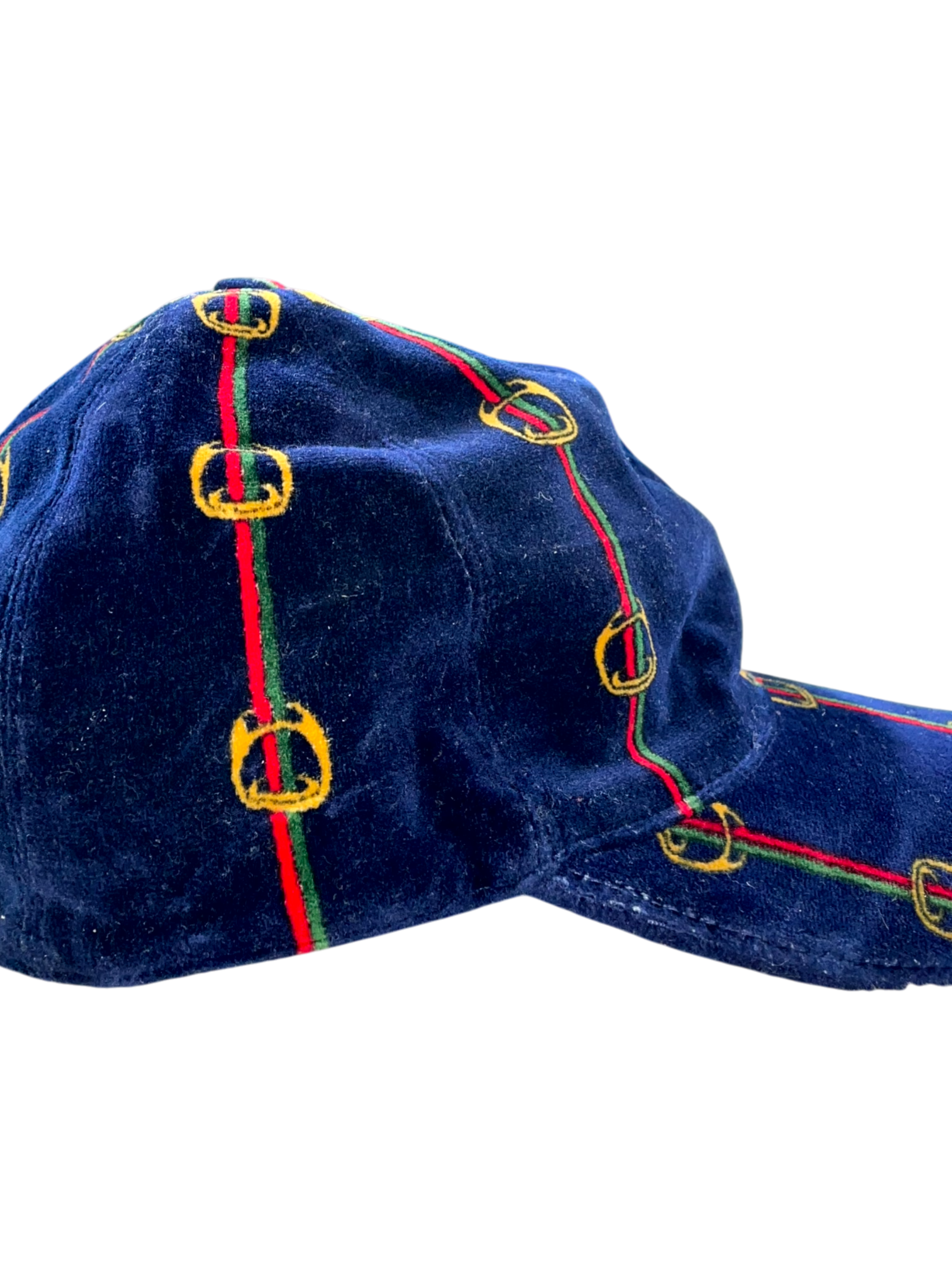 Gucci Chain Navy & Velvet Cap