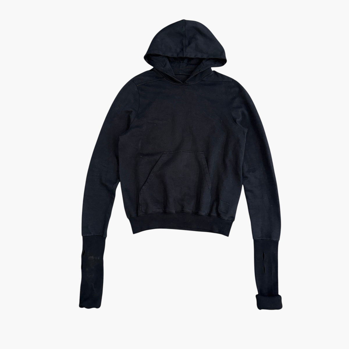 Rick Owens Double Sleeve Pullover Black Hoodie