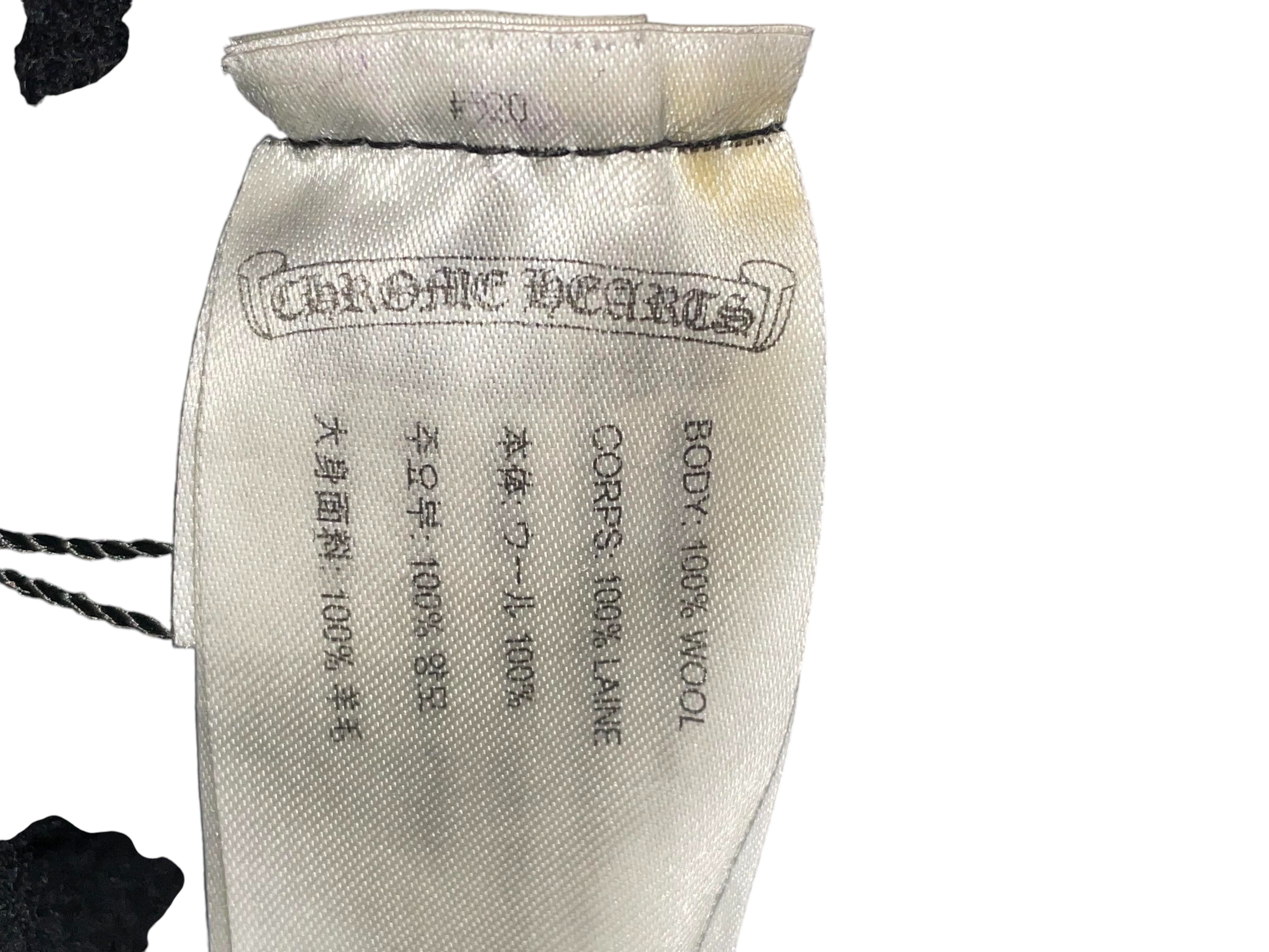 Chrome Hearts Horseshoe Black Beanie