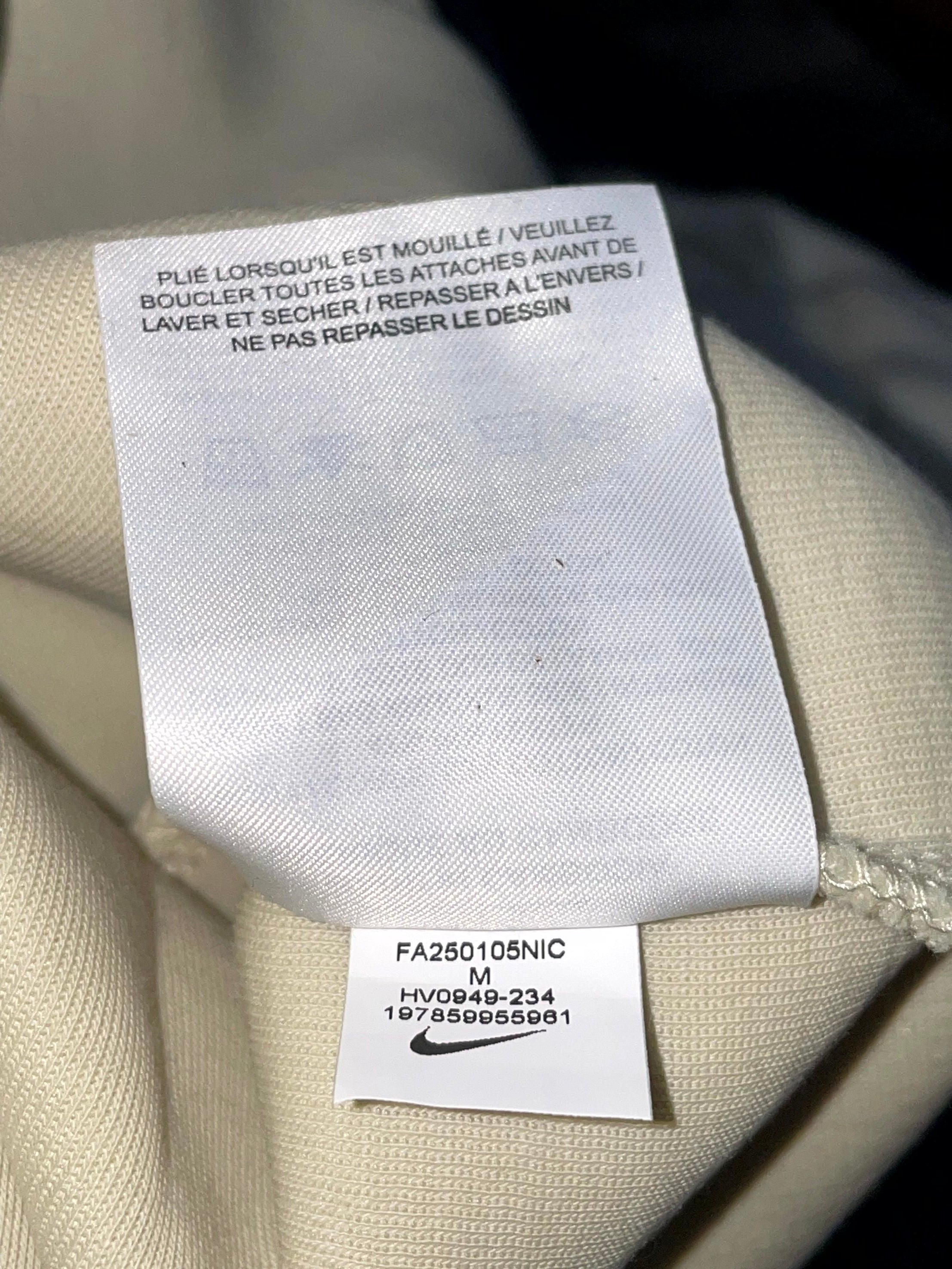 Nike Tech Zip Up Cream Hoodie