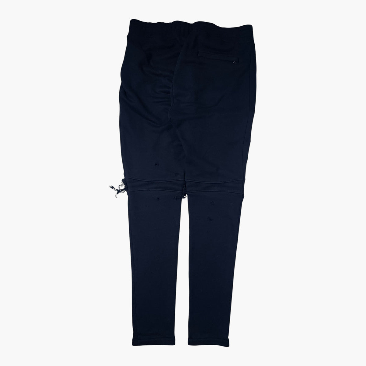 Amiri Distressed Patch Black Sweats