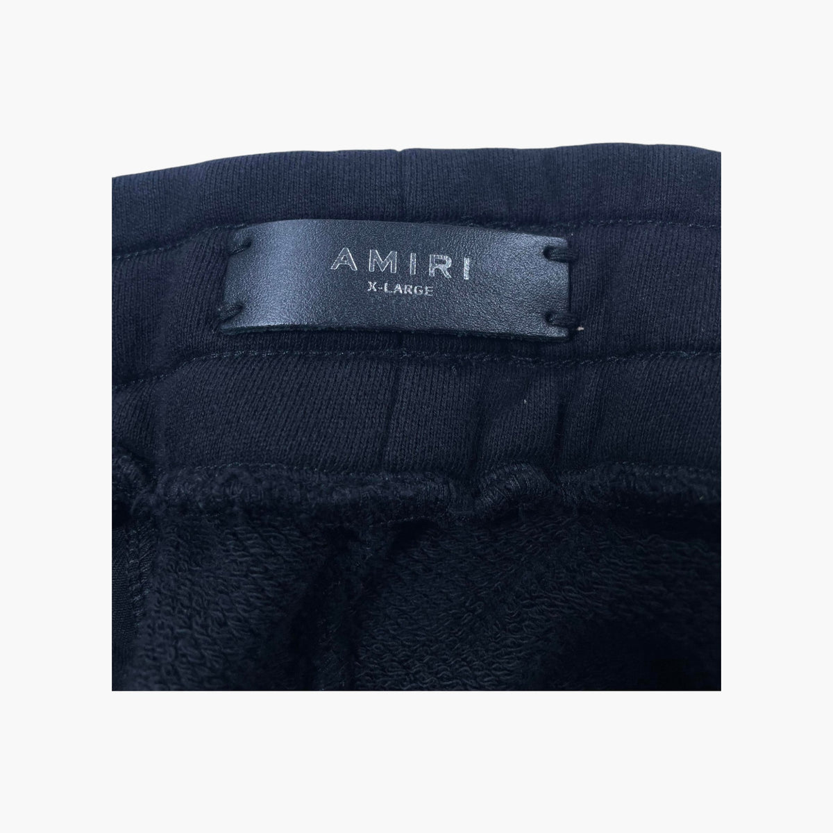 Amiri Distressed Patch Black Sweats