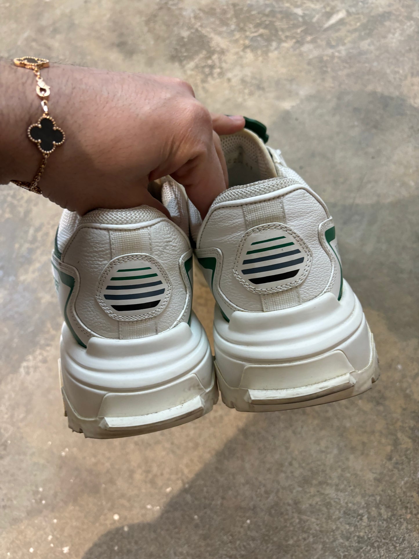 Valentino Undercover Sneaker White Green Used 41 (US 8) No Box