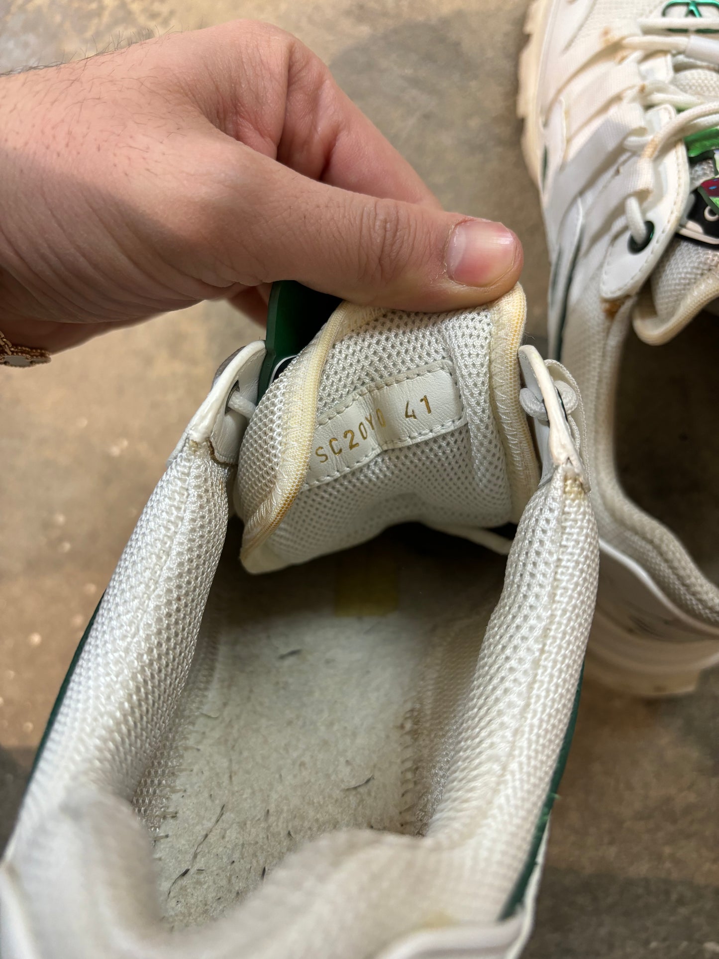 Valentino Undercover Sneaker White Green Used 41 (US 8) No Box