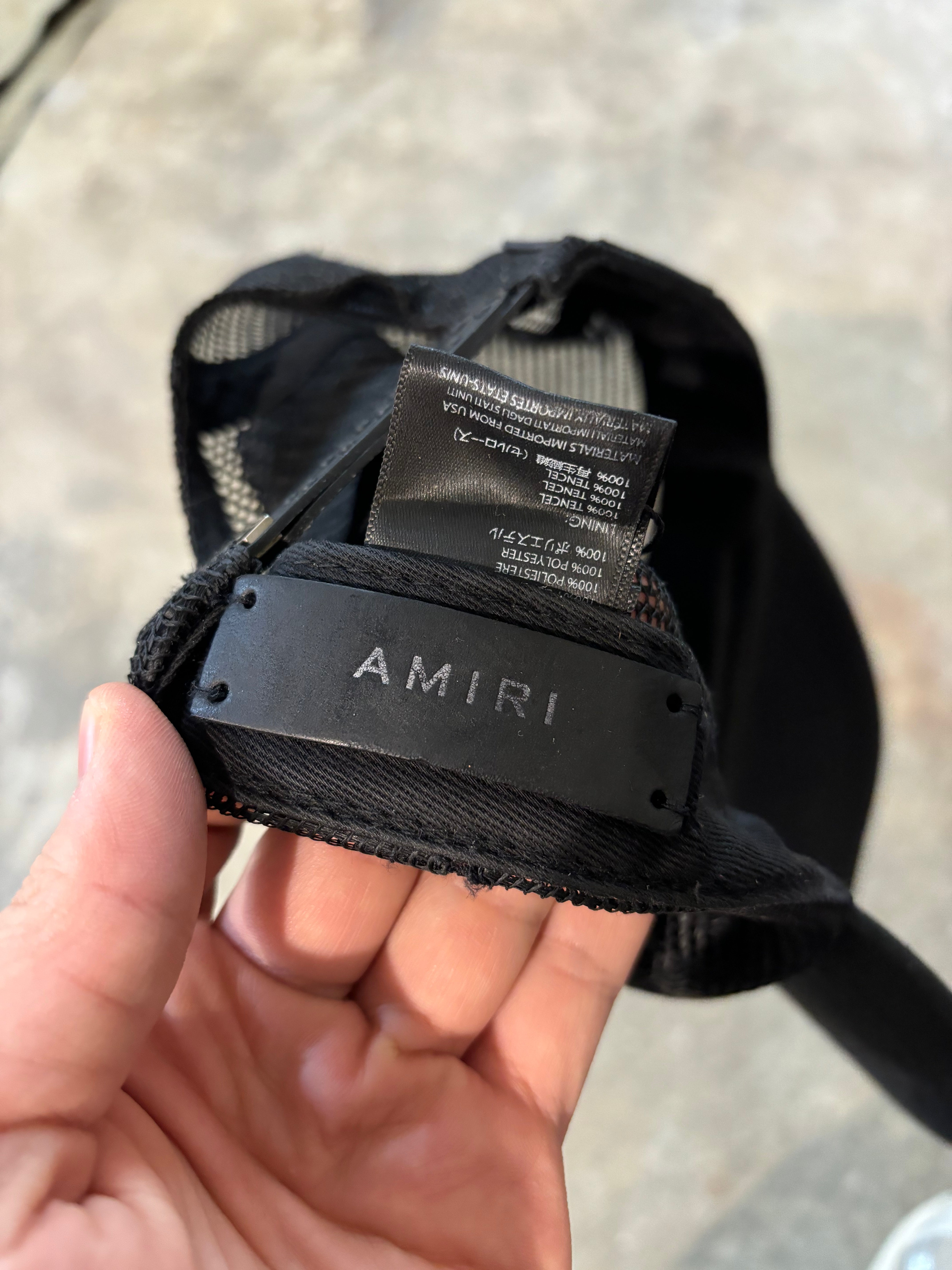 Amiri Cap Black Beverly Rainbow Used OS