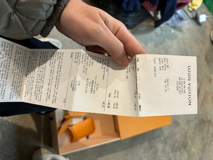 LV Virgil High Top Trainer Cream Used US 8.5 With Box