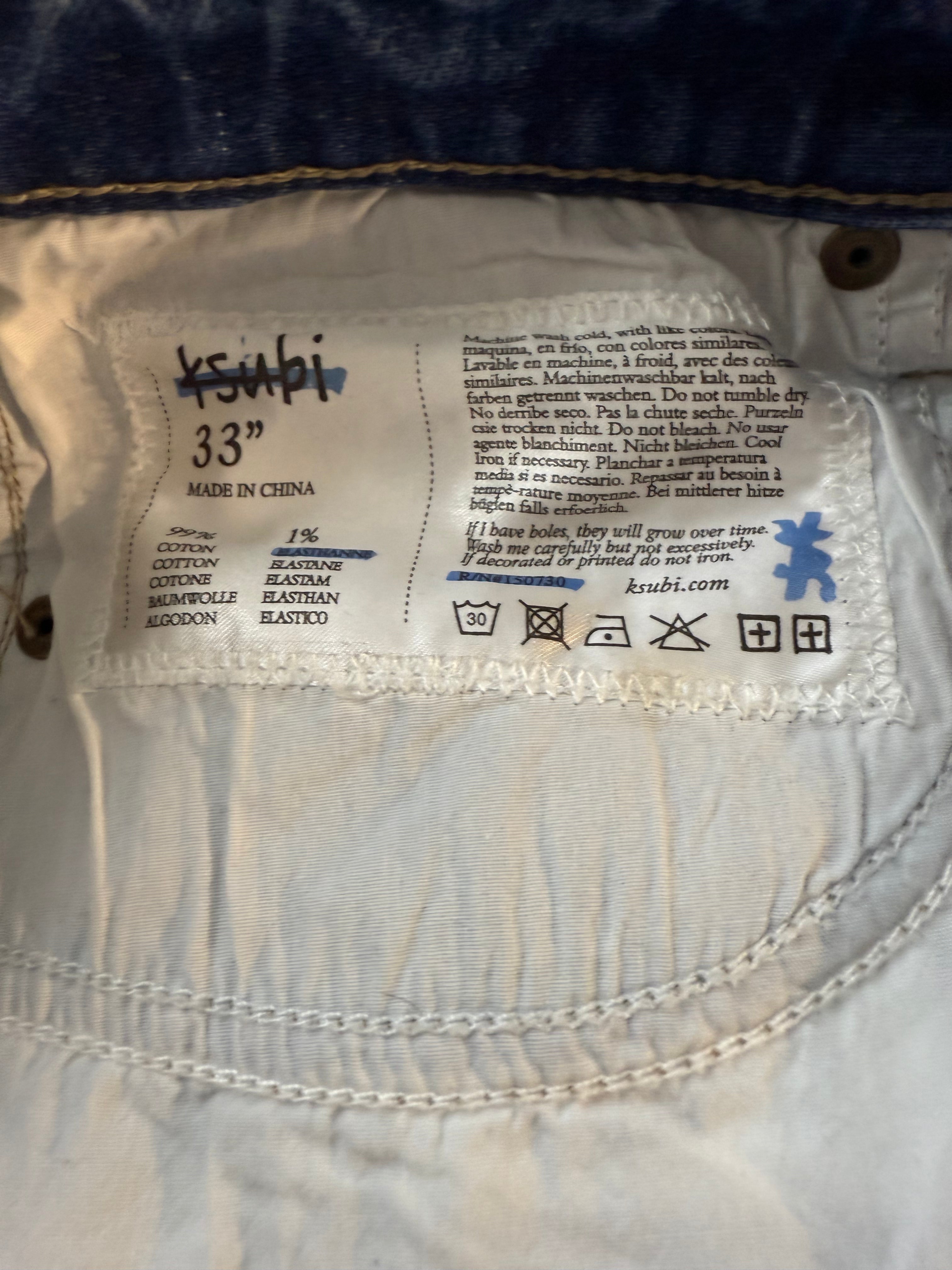 Ksubi Jeans Light Wash Used 33