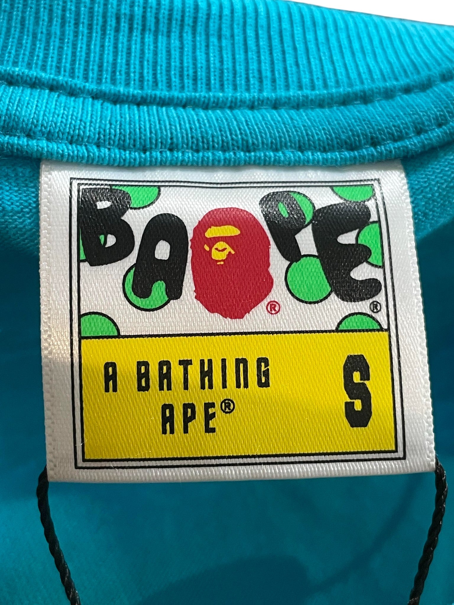 BAPE Teal APE Head Tee