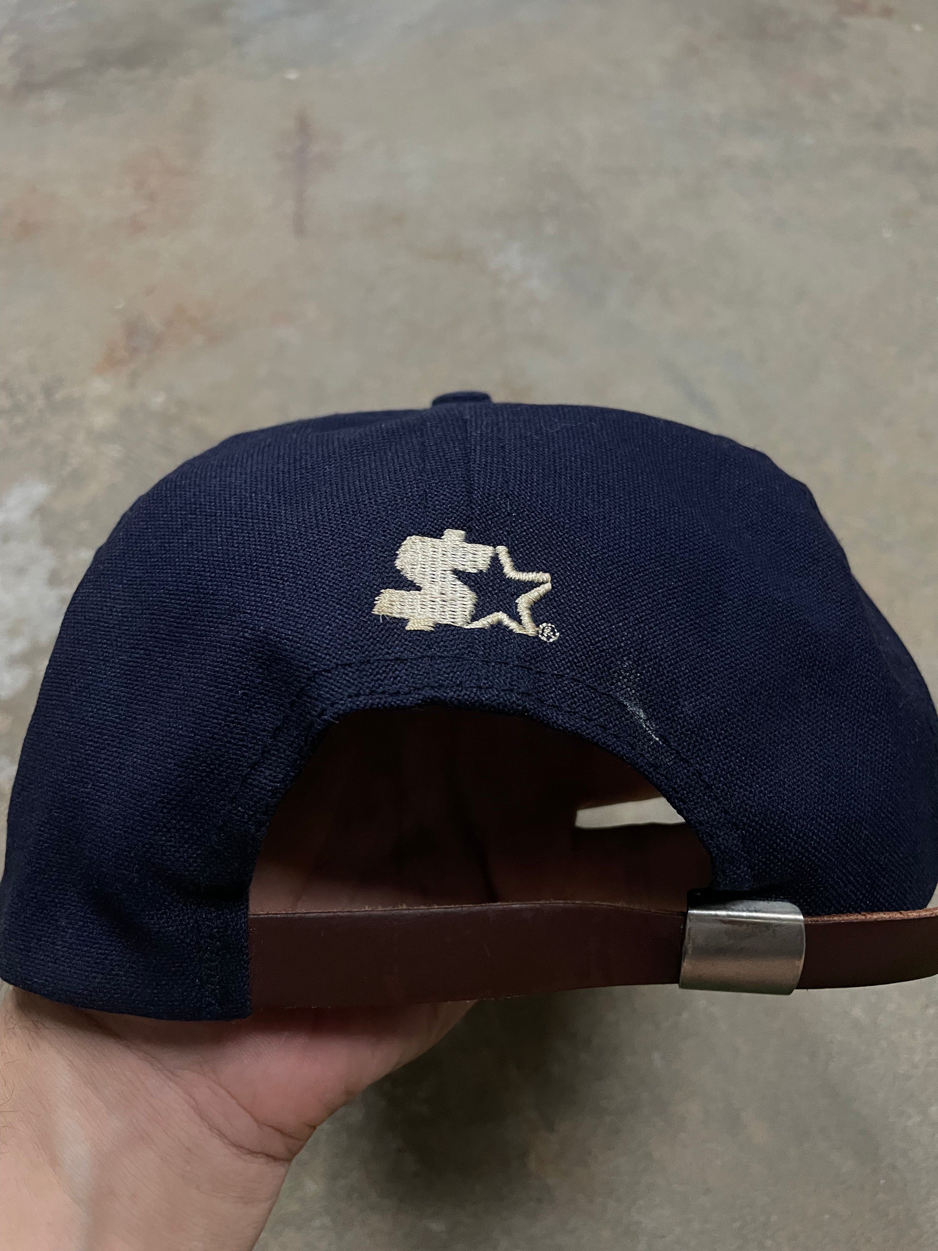 Supreme Starter Hat Navy Gold Used OS