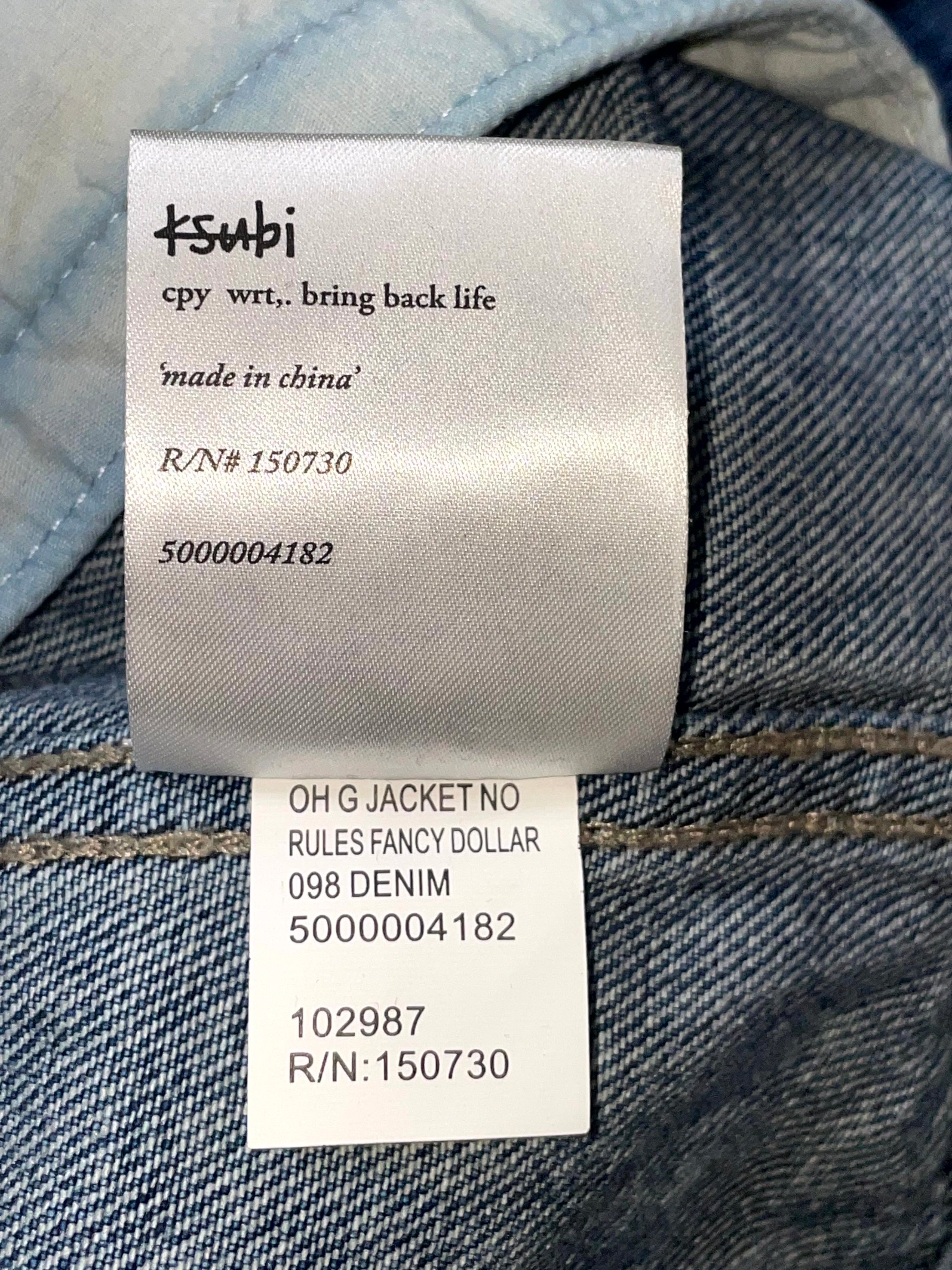Ksubi Denim Dark Wash Jacket