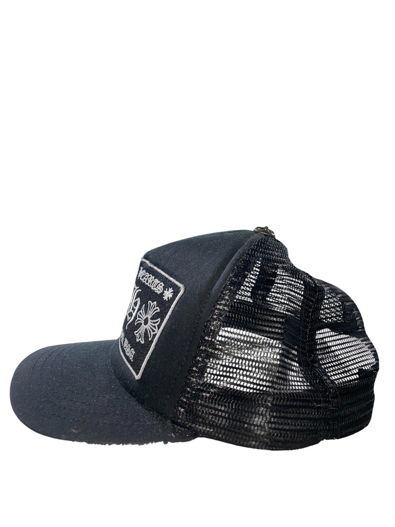 Chrome Hearts 'CH' Black Trucker Hat