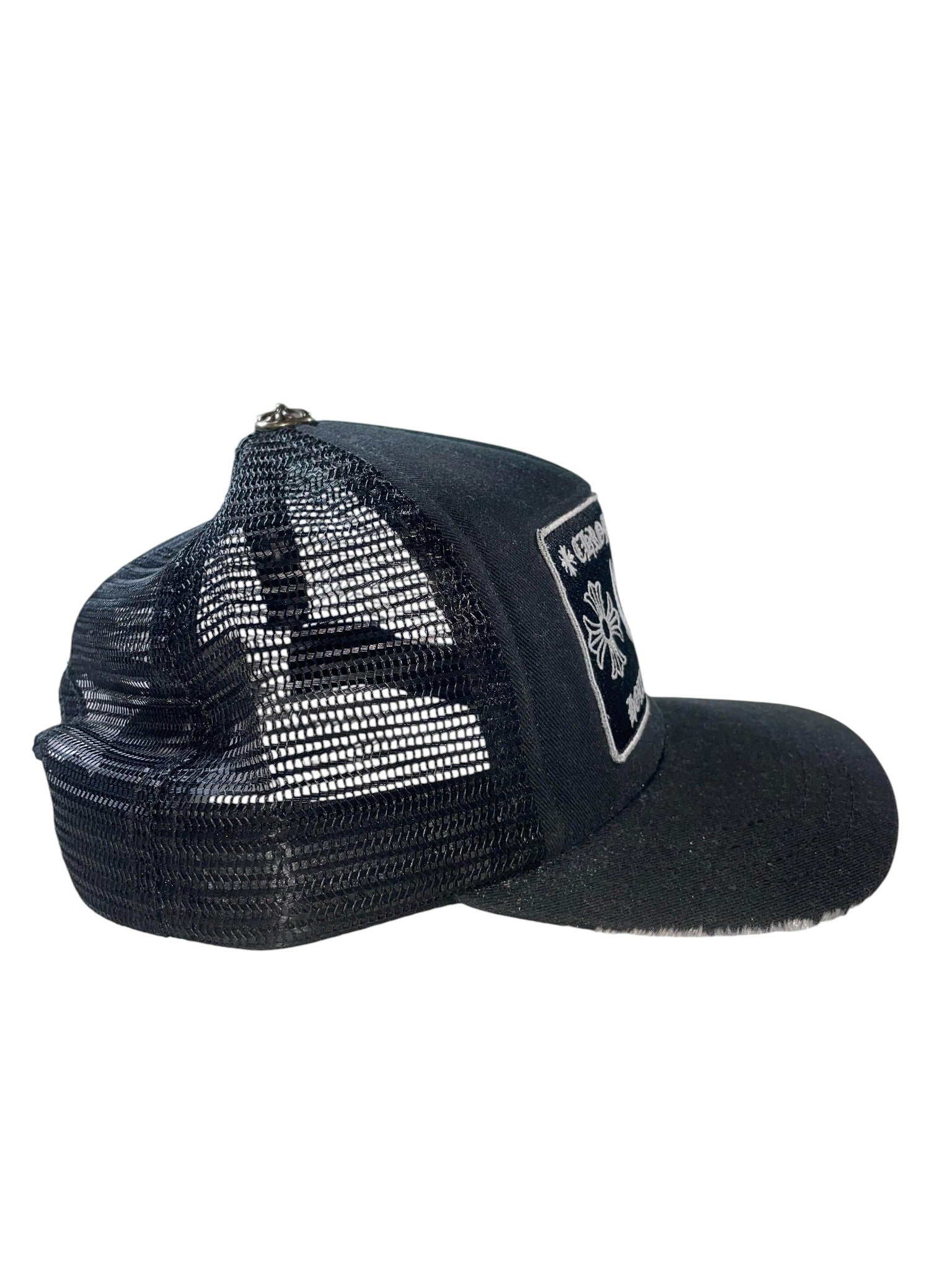 Chrome Hearts 'CH' Black Trucker Hat